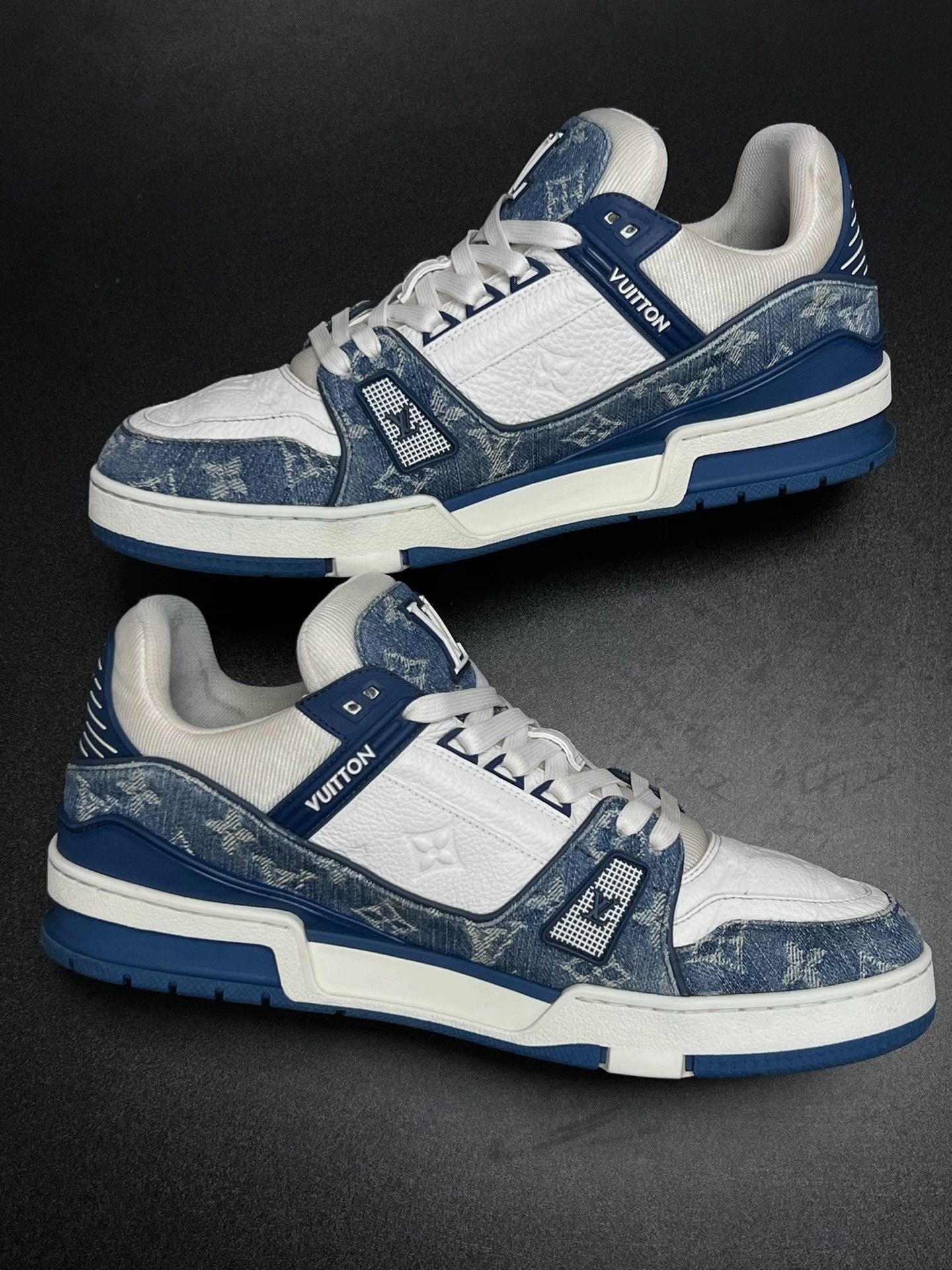 Louis Vuitton Louis Vuitton Training Denim Blue Lowtop Sneakers 10 Men Size US 10 / EU 43 - 6 Thumbnail