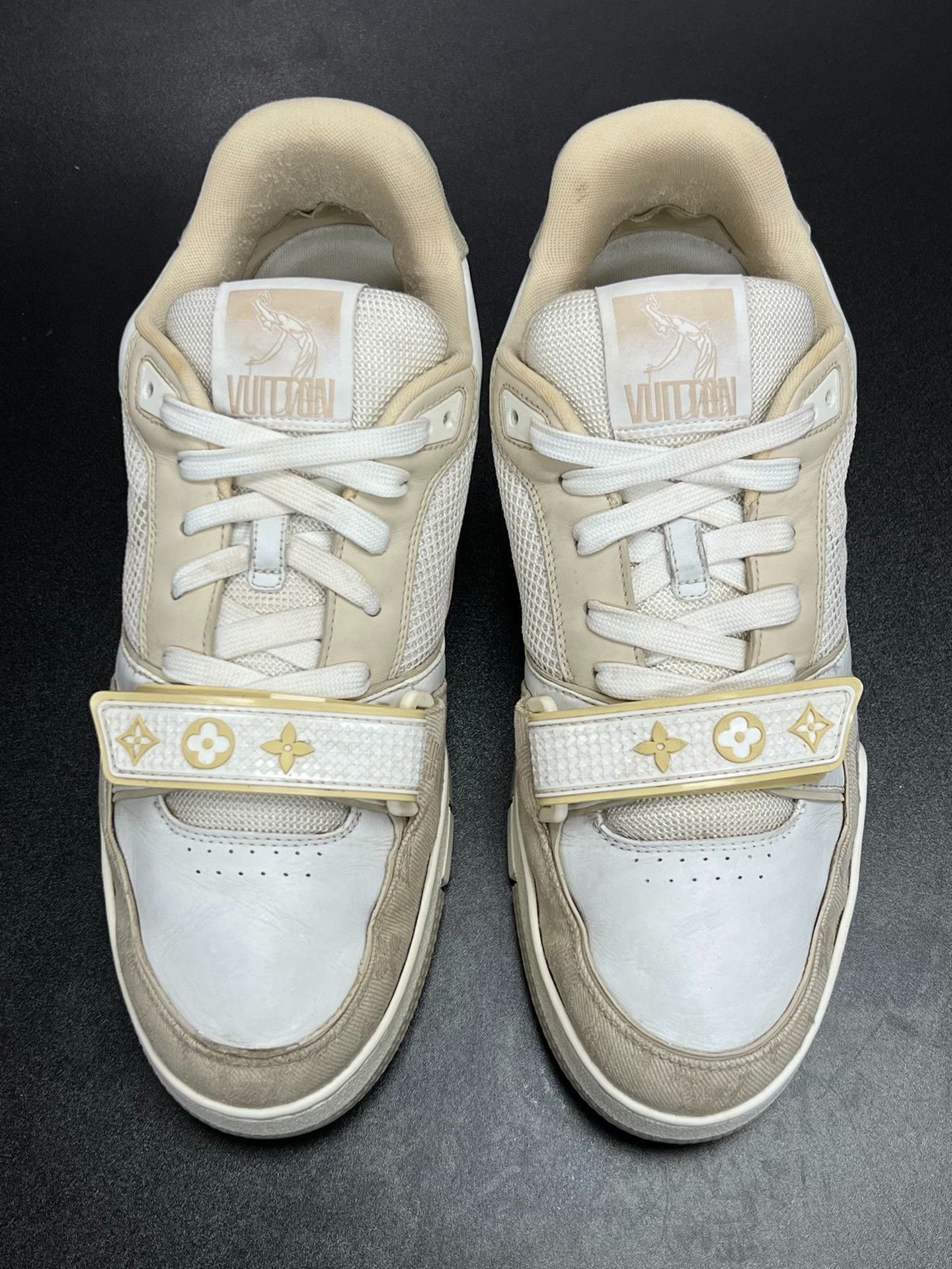 Louis Vuitton Louis Vuitton Training Beige Lowtop Sneakers 8 Men Size US 8 / EU 41 - 3 Thumbnail
