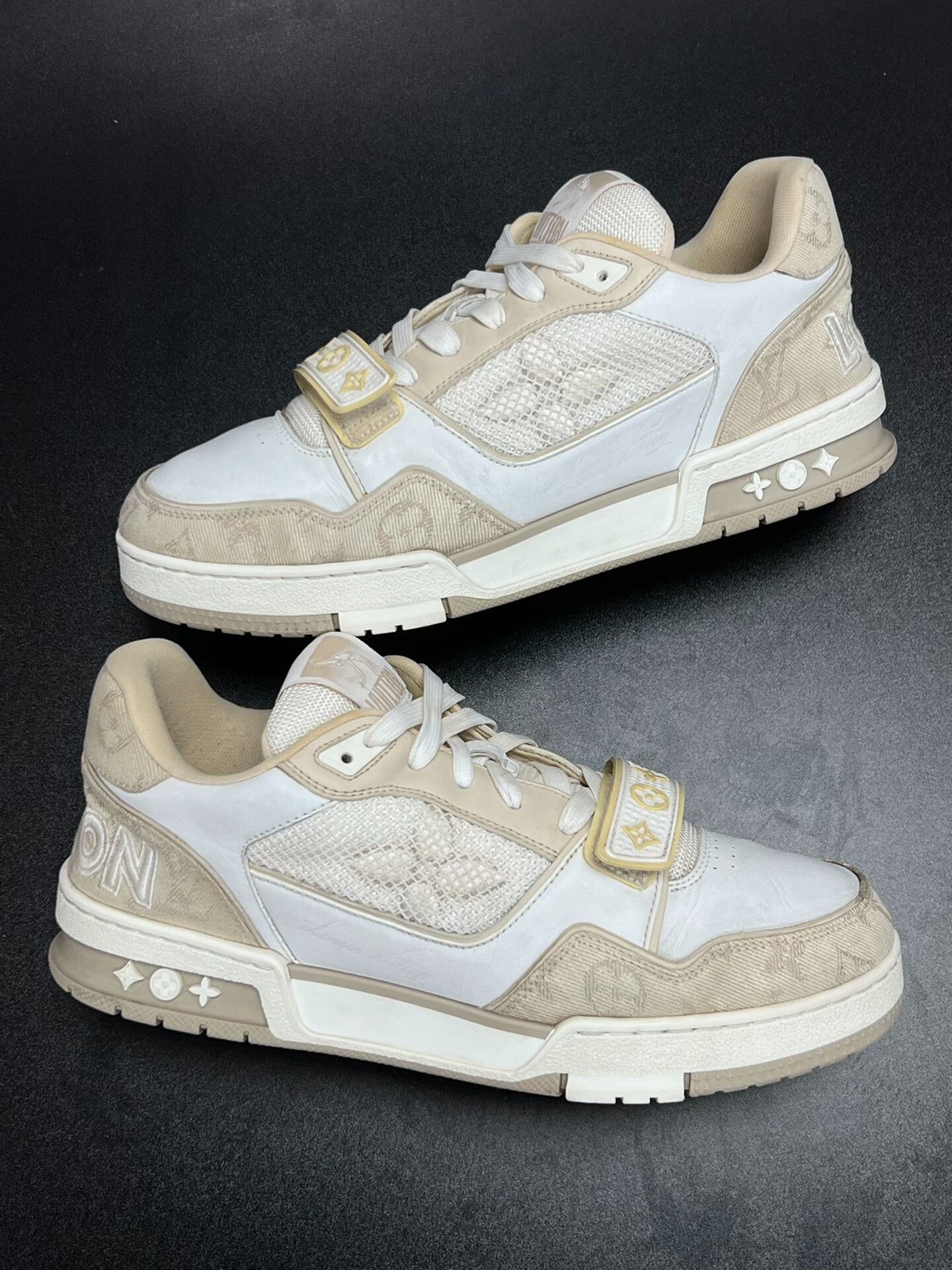 Louis Vuitton Louis Vuitton Training Beige Lowtop Sneakers 8 Men Size US 8 / EU 41 - 5 Thumbnail
