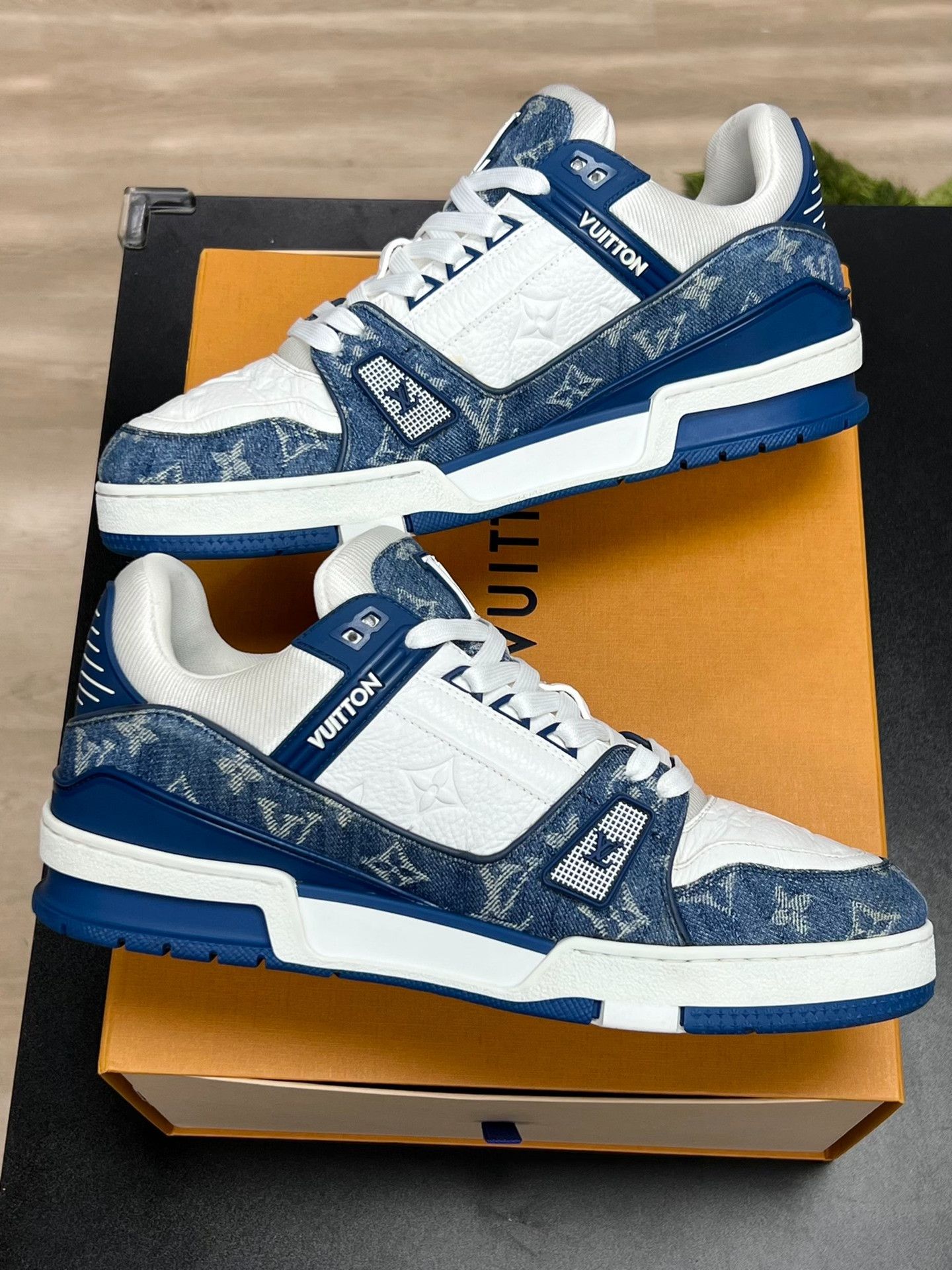 Louis Vuitton Louis Vuitton Training Denim Blue Lowtop Sneakers 9 Men Size US 9 / EU 42 - 6 Thumbnail