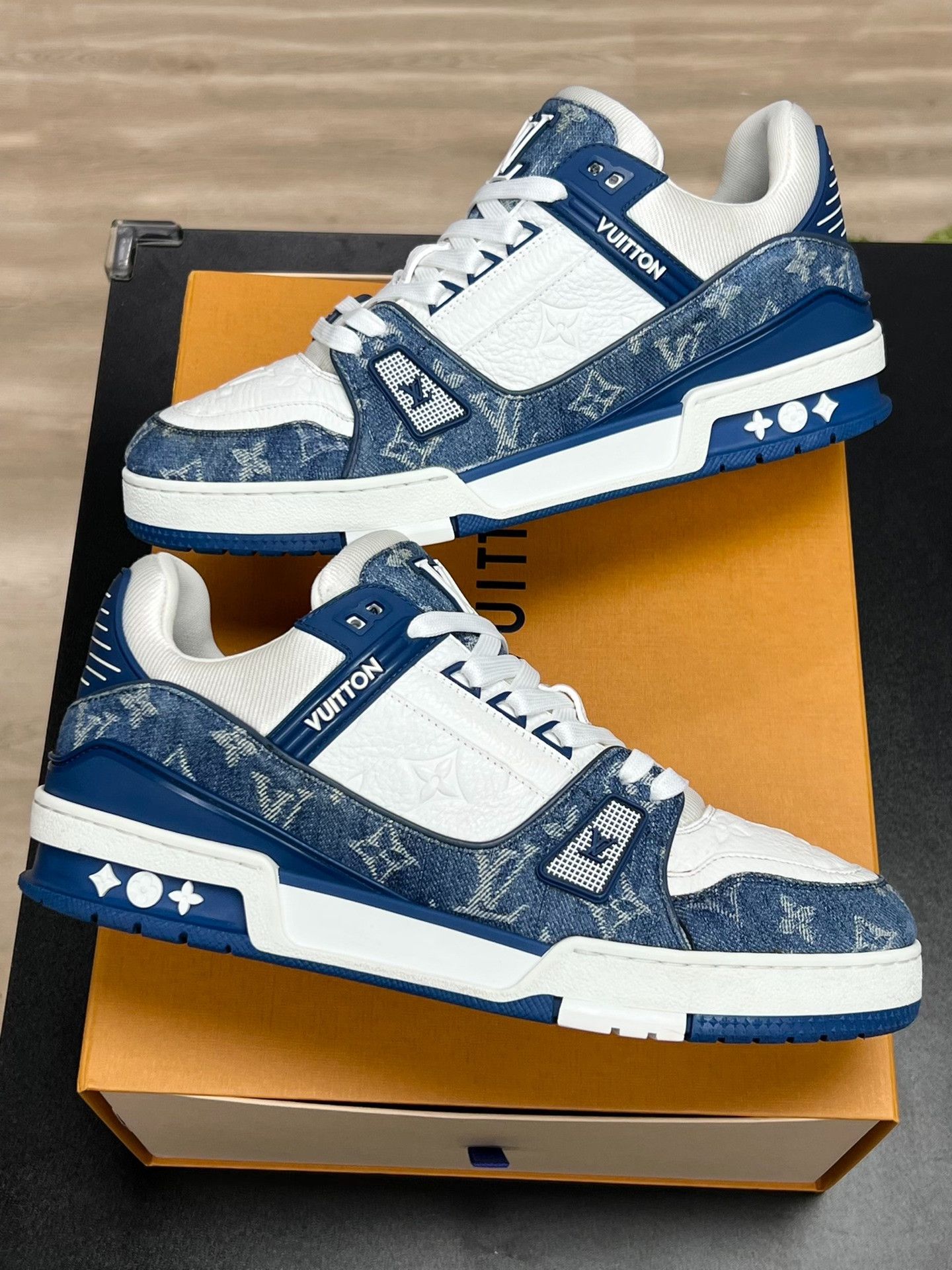 Louis Vuitton Louis Vuitton Training Denim Blue Lowtop Sneakers 9 Men Size US 9 / EU 42 - 5 Thumbnail