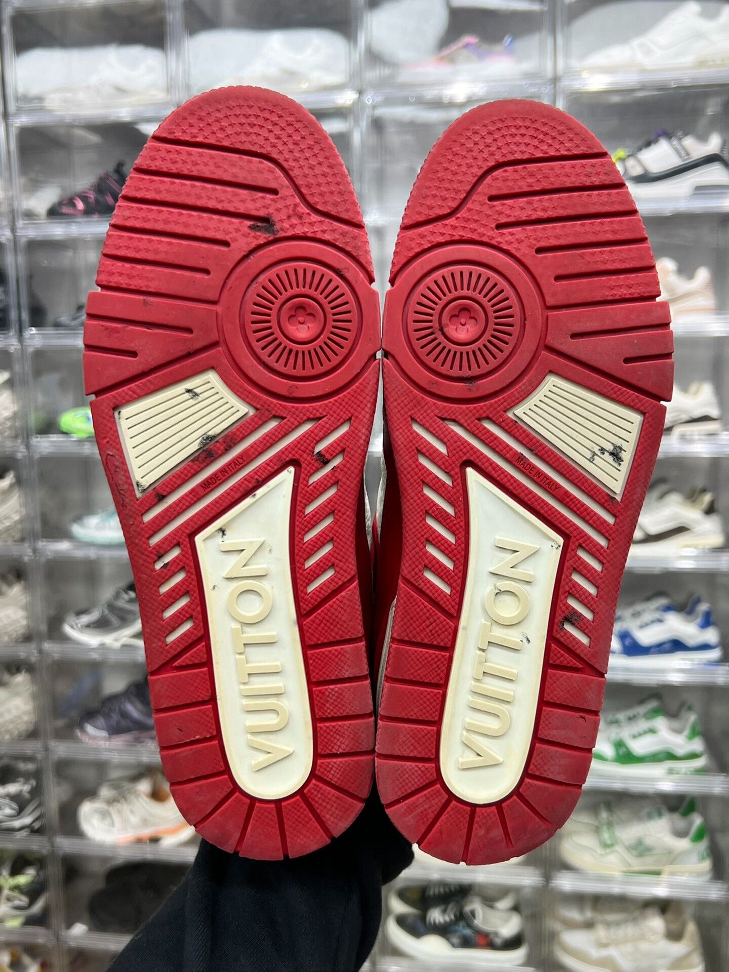 Louis Vuitton Louis Vuitton Training Red Lowtop Sneakers 8 Men Size US 8 / EU 41 - 8 Thumbnail