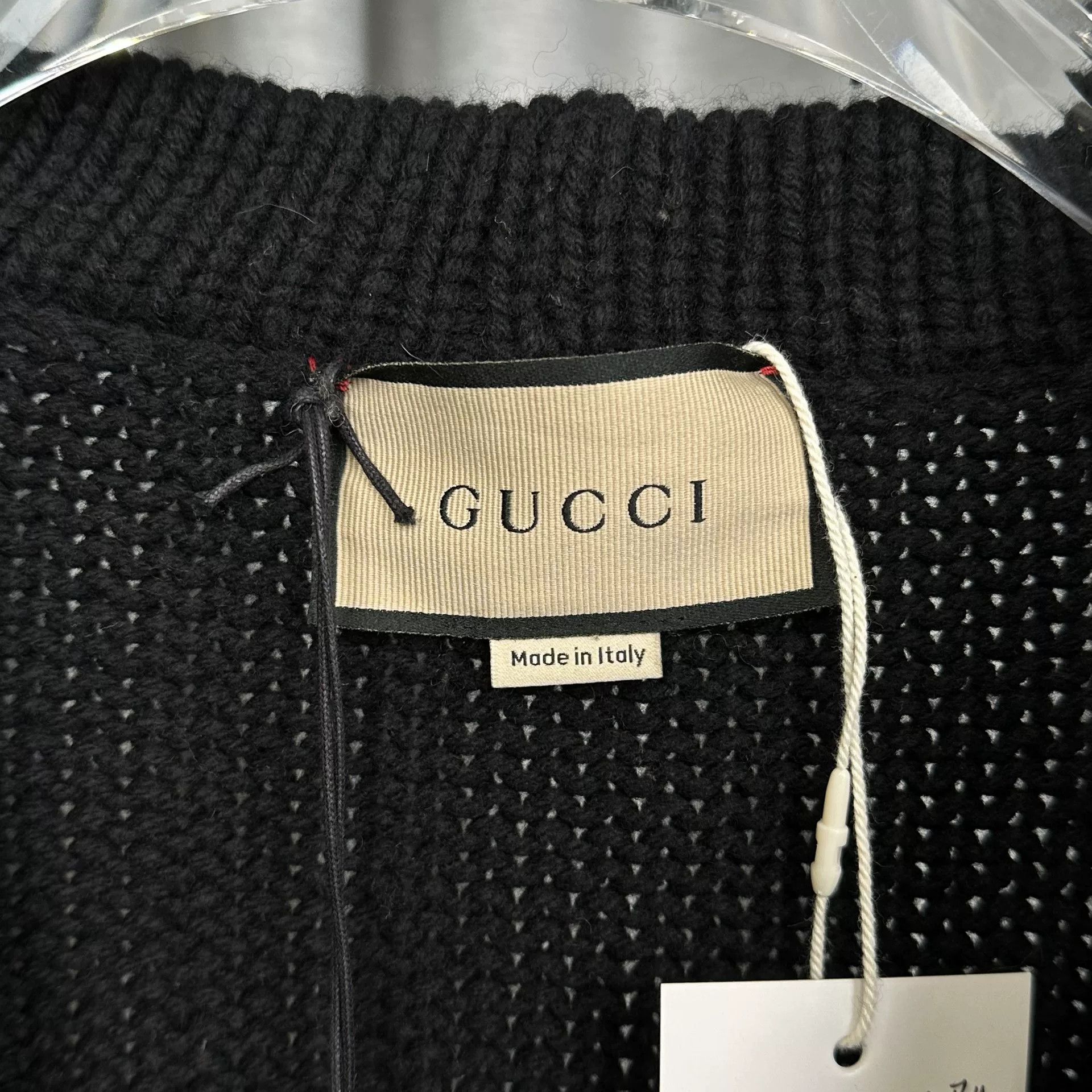 Gucci Gucci Web Stripe Cable Knit Cardigan XL Size US XL / EU 56 / 4 - 3 Thumbnail