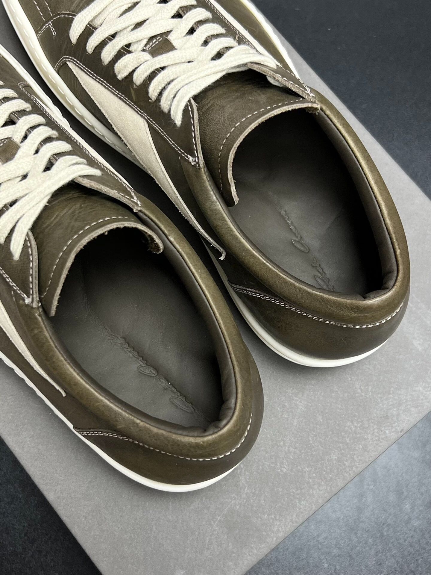 Rick Owens Rick Owens Brown Lowtop Sneakers 11 Men Size US 11 / EU 44 - 4 Thumbnail