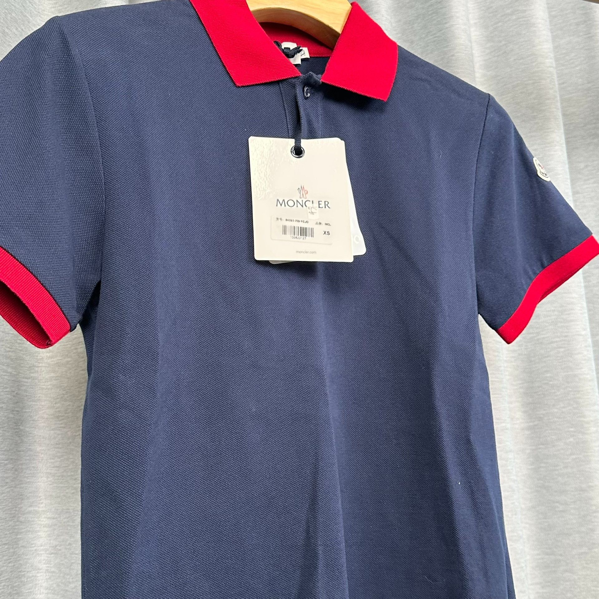 Moncler Moncler Contrast Trim Polo Shirt XS Size US XS / EU 42 / 0 - 7 Thumbnail