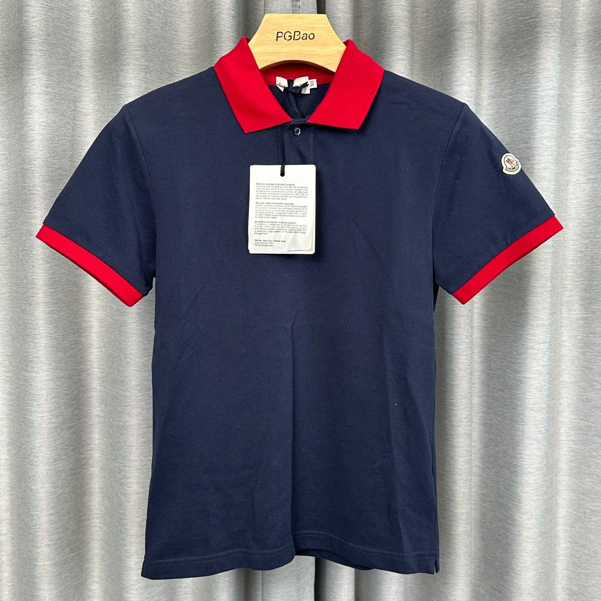 Moncler Moncler Contrast Trim Polo Shirt XS Size US XS / EU 42 / 0 - 2 Thumbnail