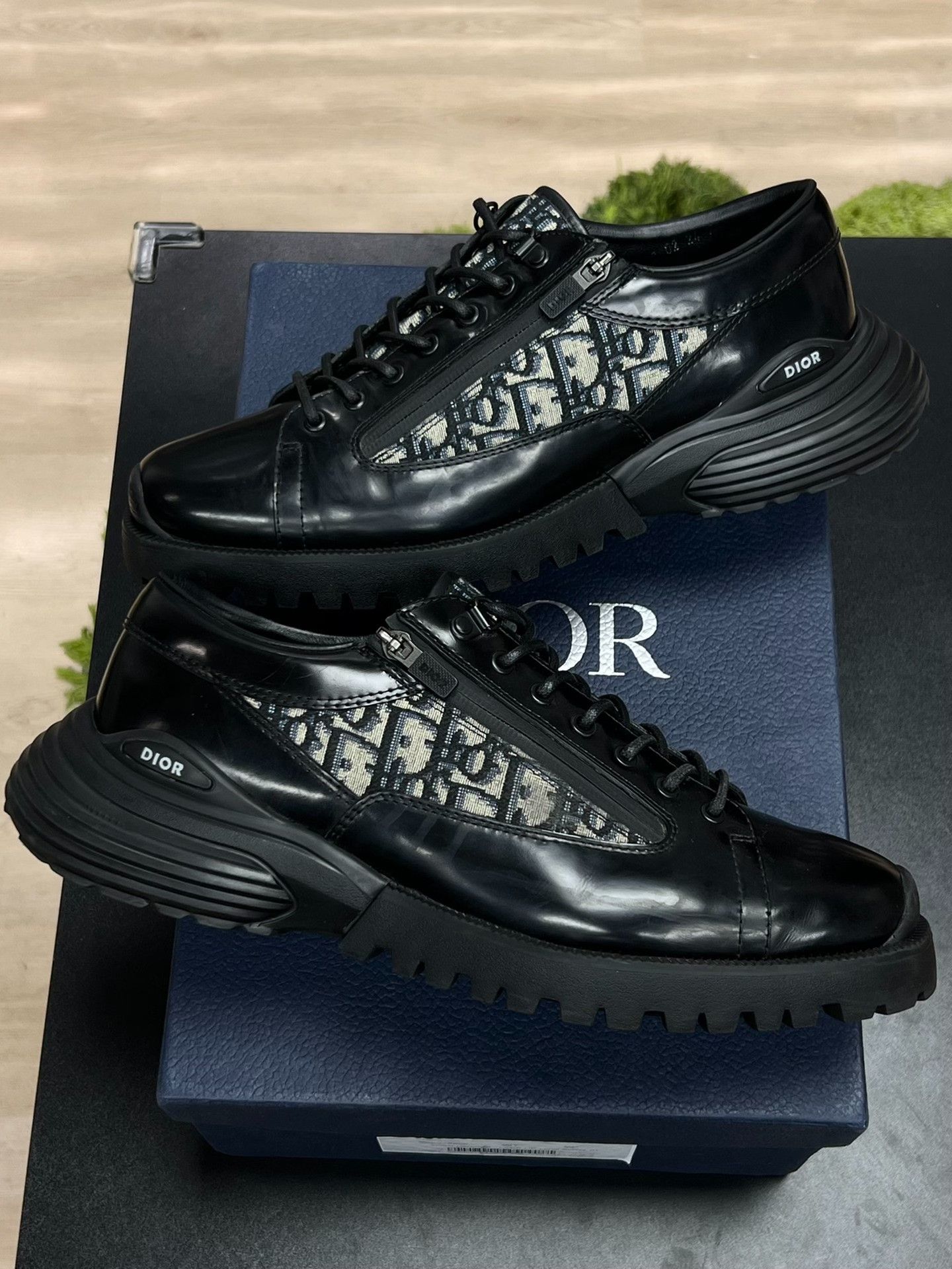 Dior Dior Printed Black Lowtop Sneakers 10 Men Size US 10 / EU 43 - 4 Thumbnail
