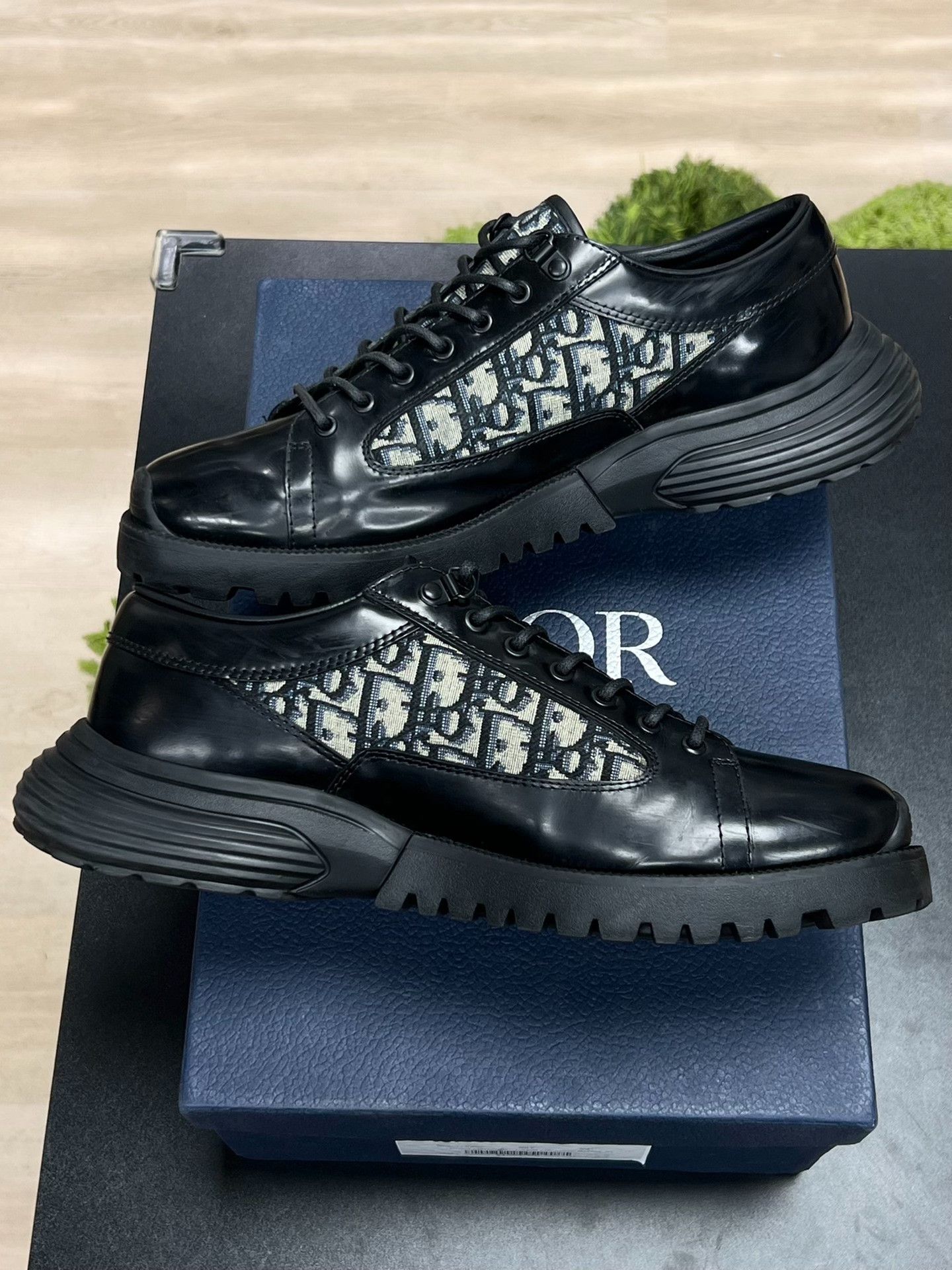 Dior Dior Printed Black Lowtop Sneakers 10 Men Size US 10 / EU 43 - 5 Thumbnail
