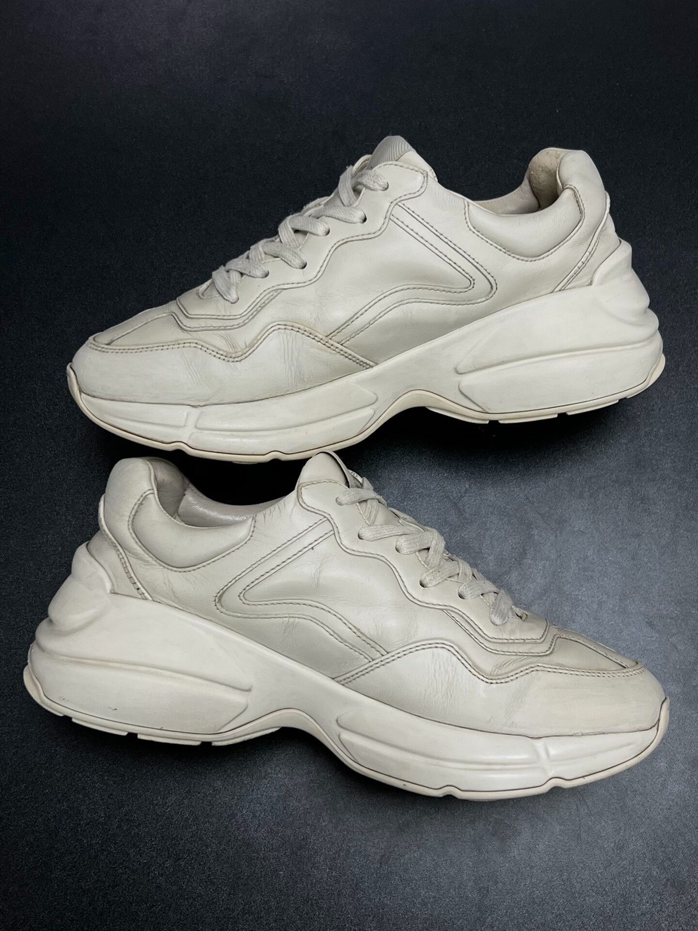 Gucci Gucci Retro White Lowtop Sneakers us_7 Women Size US 7 / IT 37 - 6 Thumbnail