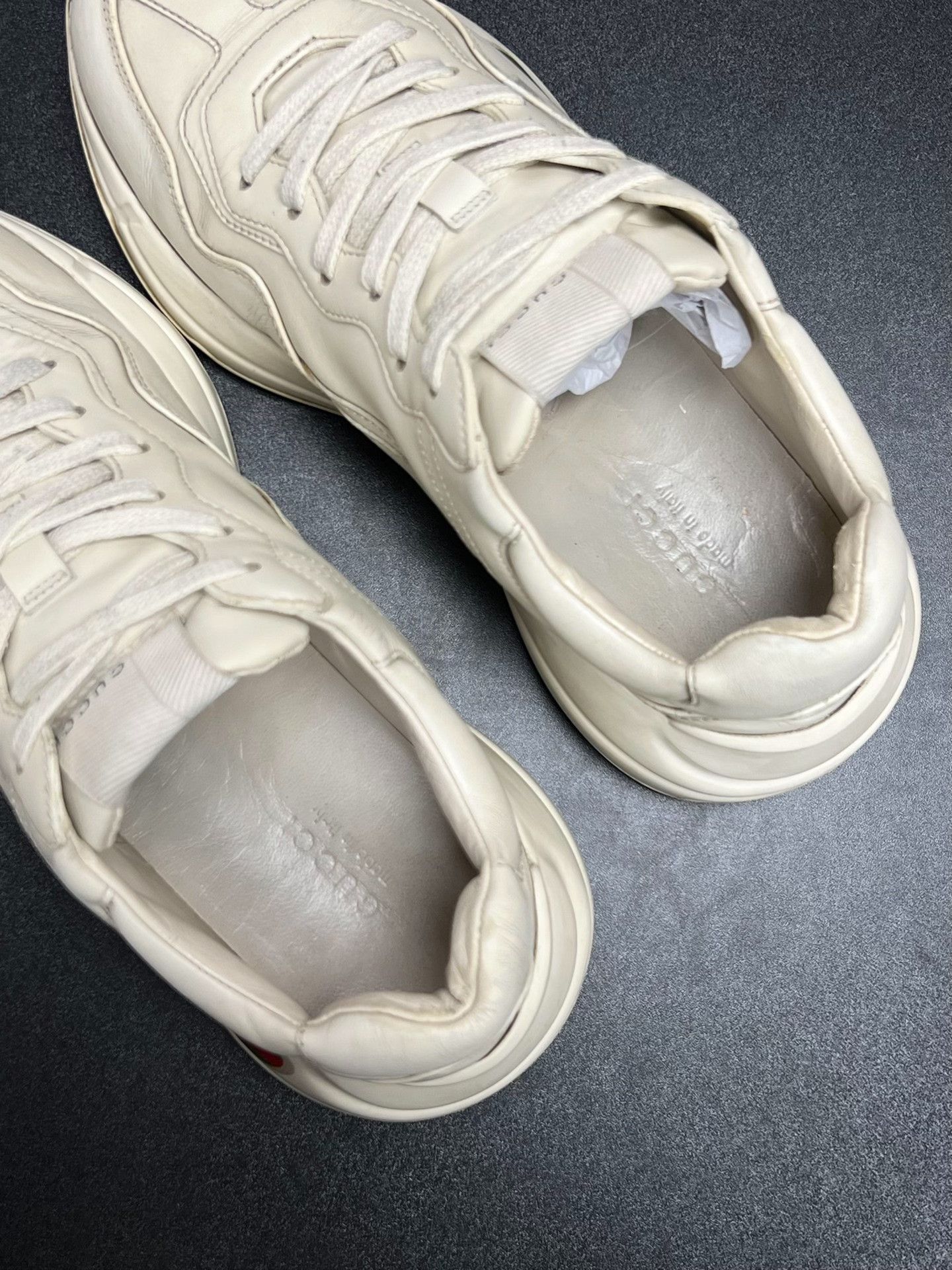 Gucci Gucci Retro White Lowtop Sneakers us_7 Women Size US 7 / IT 37 - 4 Thumbnail