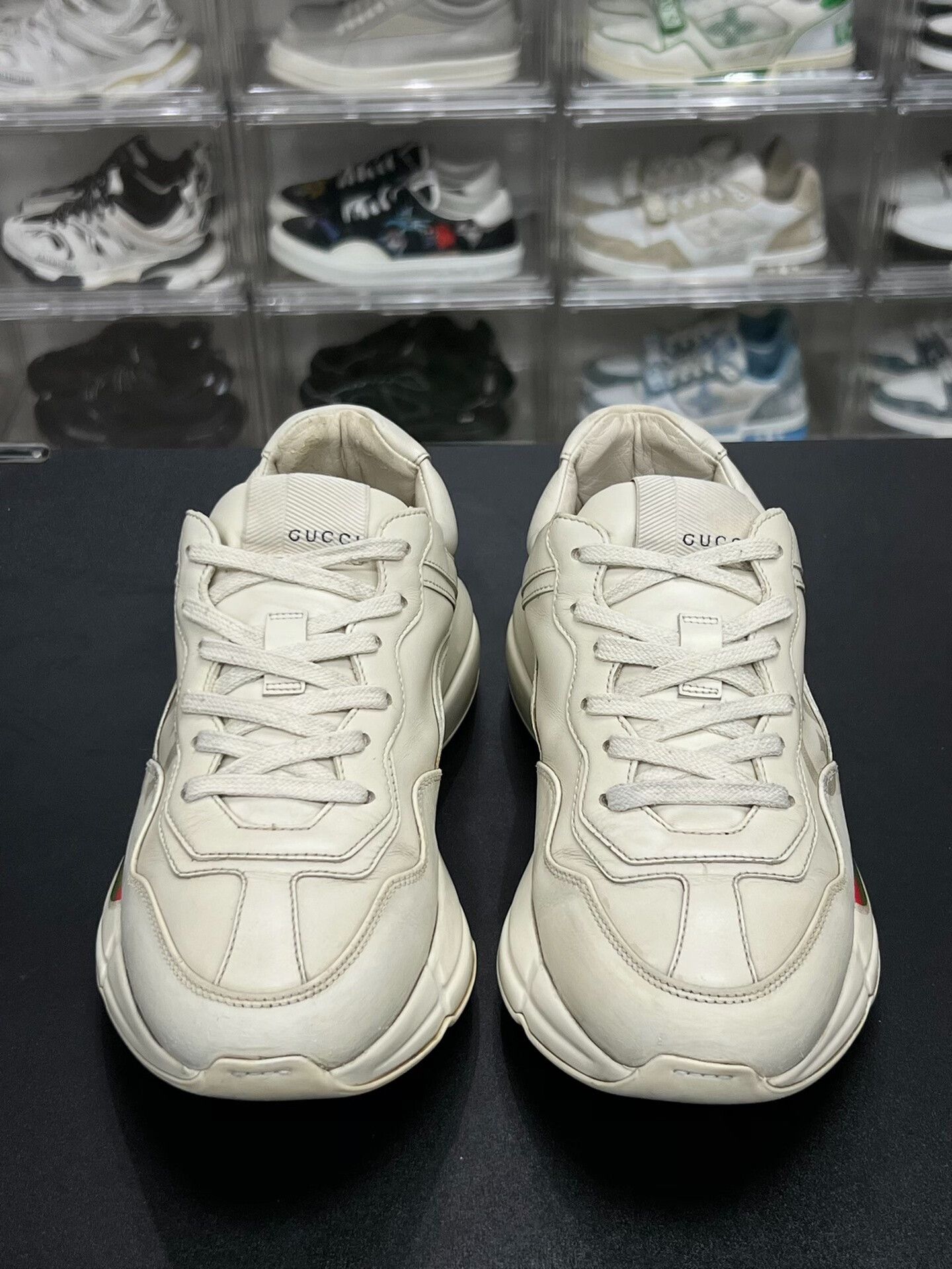 Gucci Gucci Retro White Lowtop Sneakers us_7 Women Size US 7 / IT 37 - 2 Thumbnail