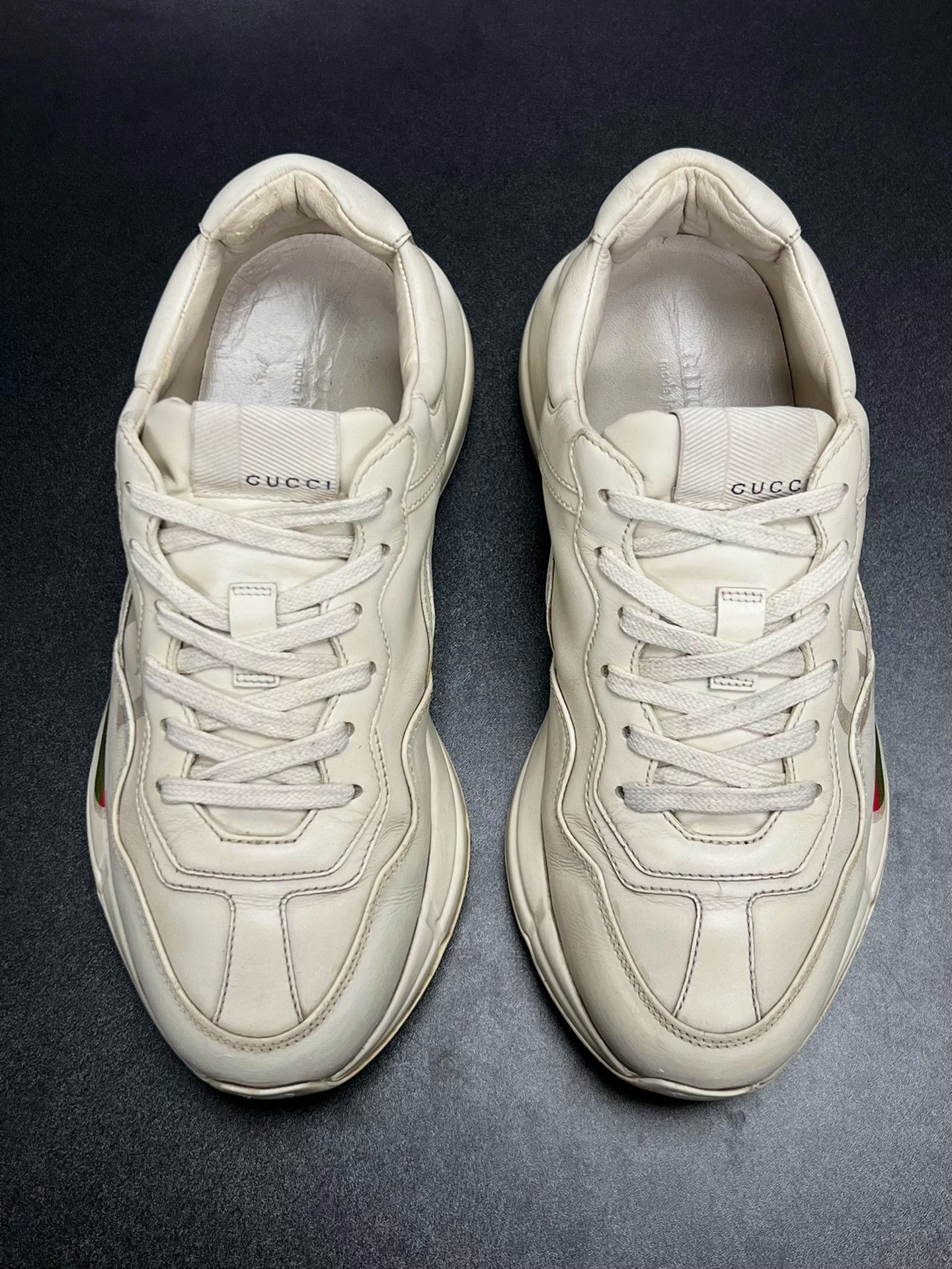 Gucci Gucci Retro White Lowtop Sneakers us_7 Women Size US 7 / IT 37 - 3 Thumbnail