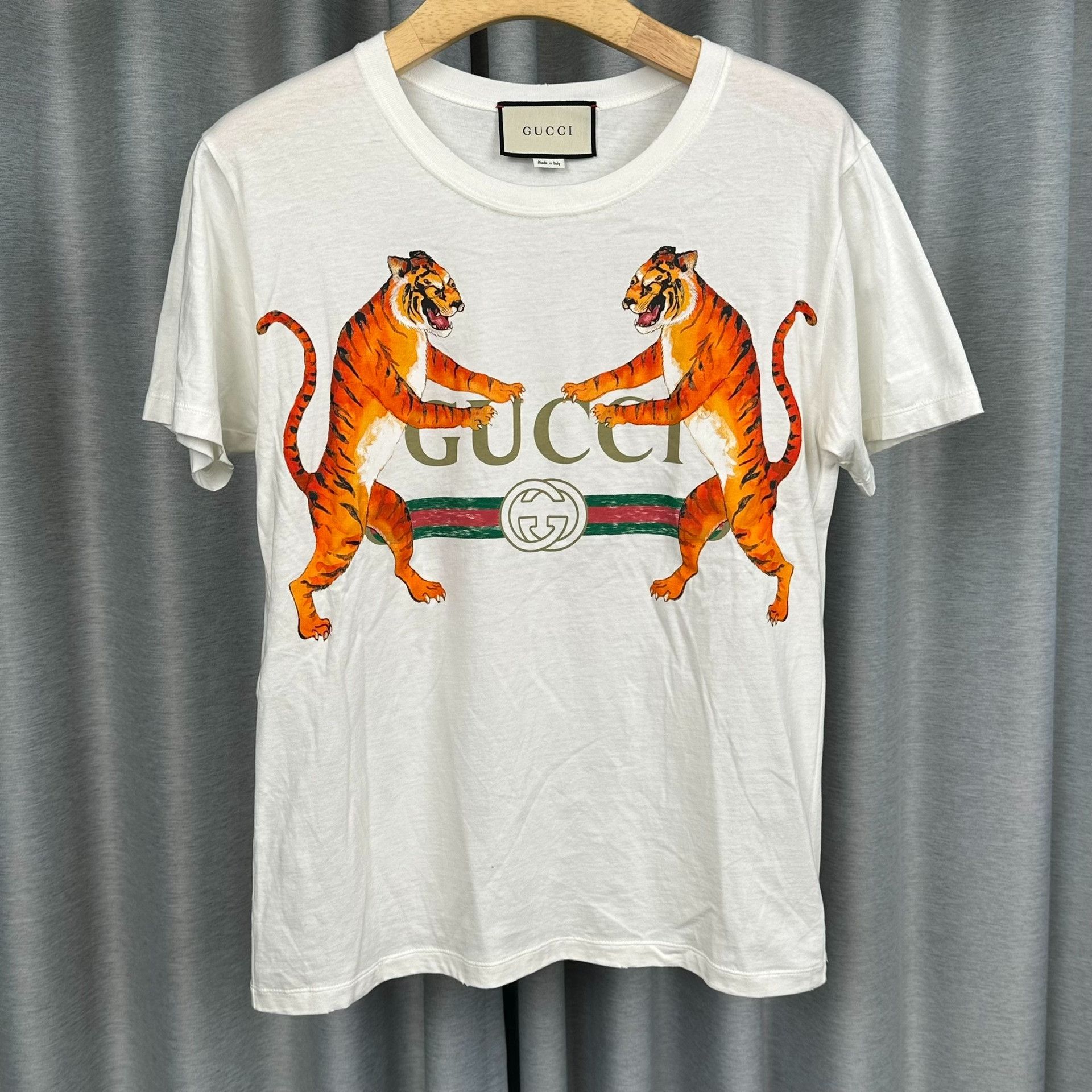 Gucci Gucci Double Tiger Logo T-Shirt US XXS Size US XXS / EU 40 - 2 Thumbnail