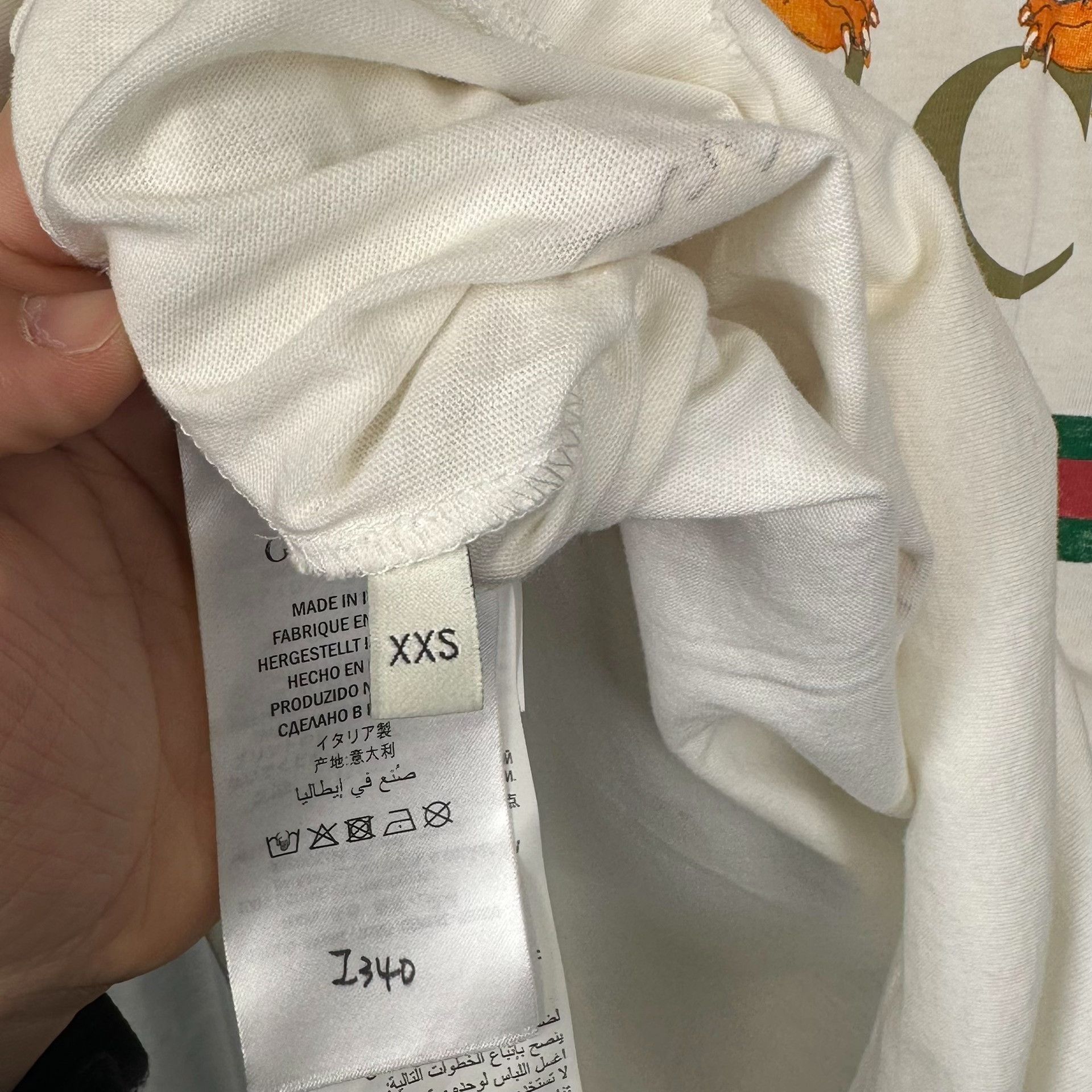 Gucci Gucci Double Tiger Logo T-Shirt US XXS Size US XXS / EU 40 - 7 Thumbnail