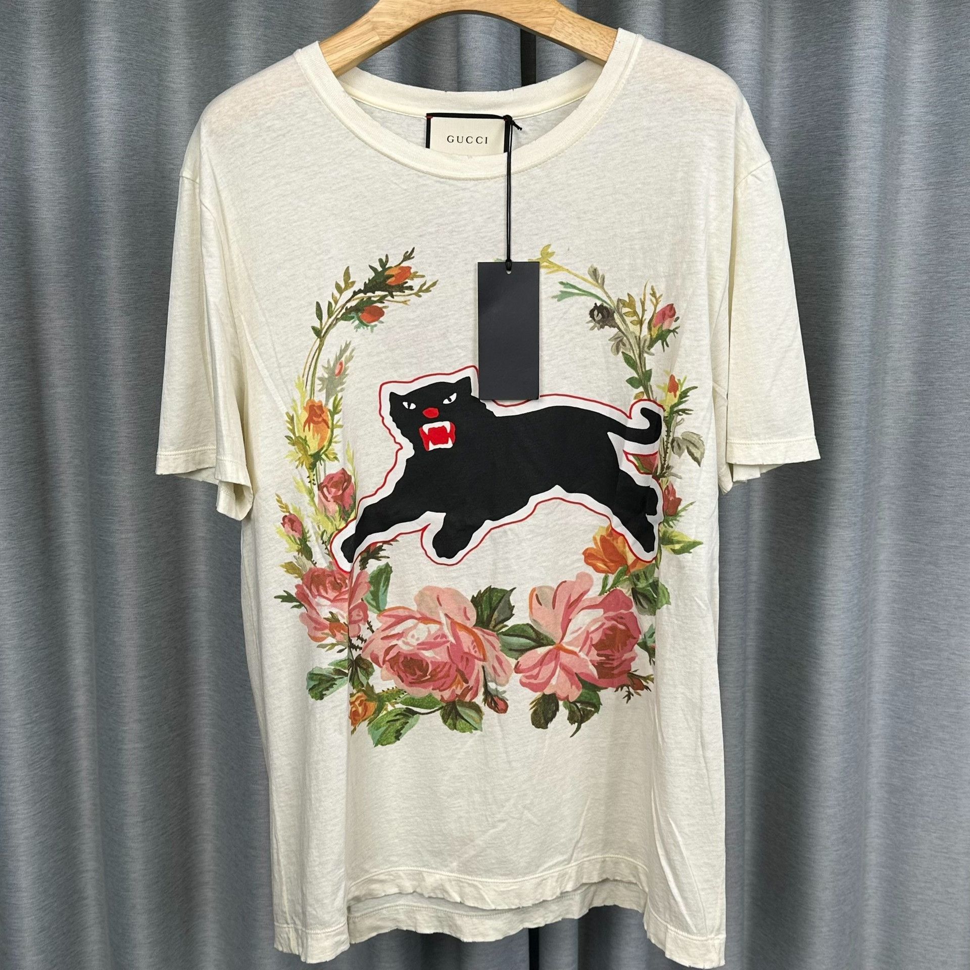 Gucci Gucci Panther 25 Floral T-Shirt XL Size US XL / EU 56 / 4 - 2 Thumbnail