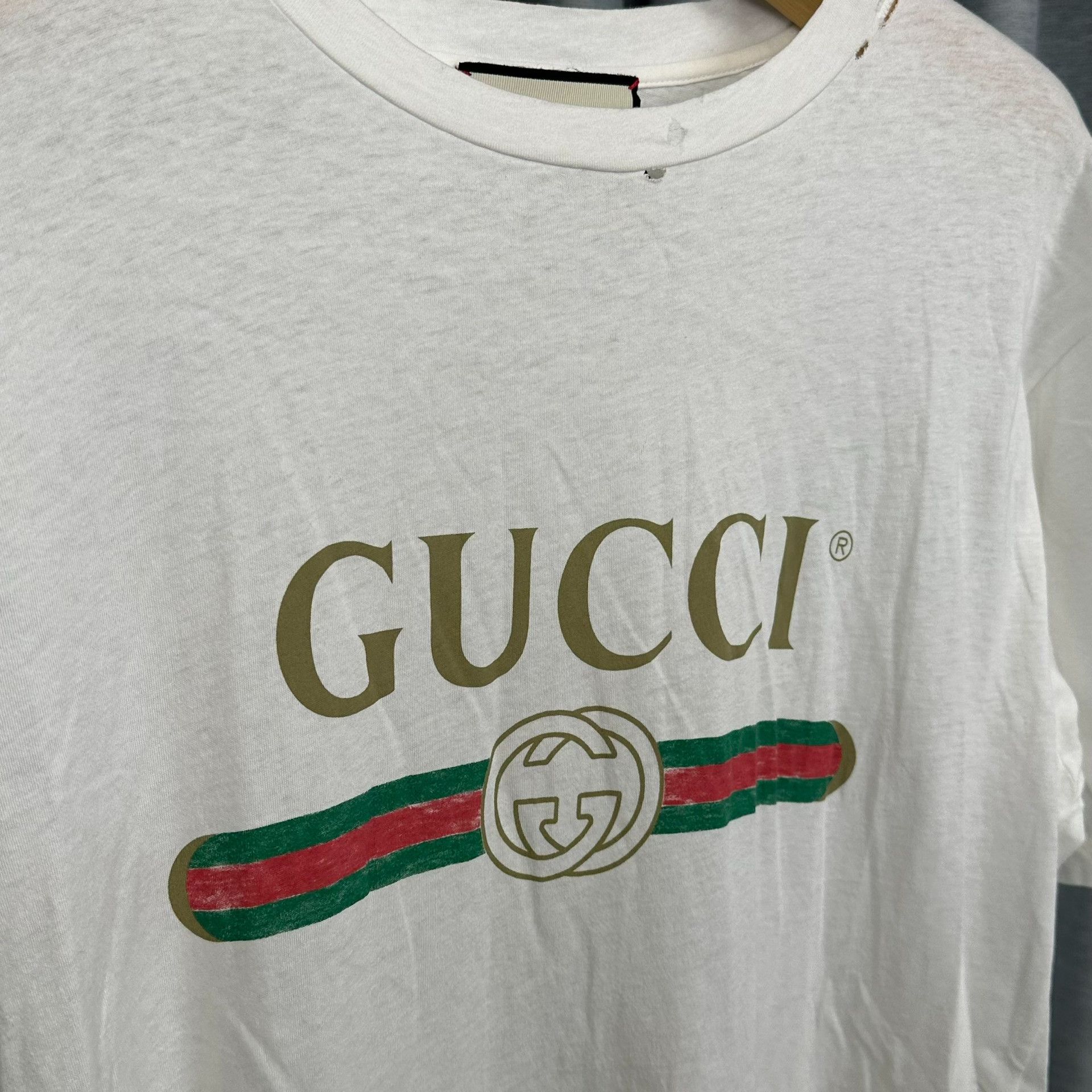 Gucci Gucci Flower Embroidery Logo T-Shirt Size M Size US M / EU 48-50 / 2 - 6 Thumbnail