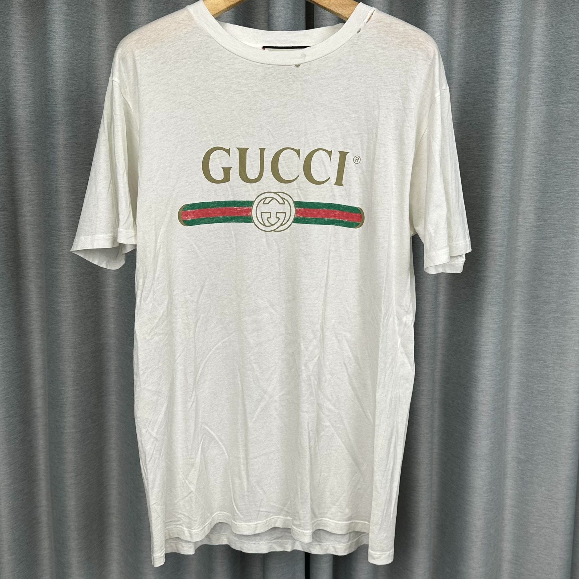 Gucci Gucci Flower Embroidery Logo T-Shirt Size M Size US M / EU 48-50 / 2 - 2 Thumbnail