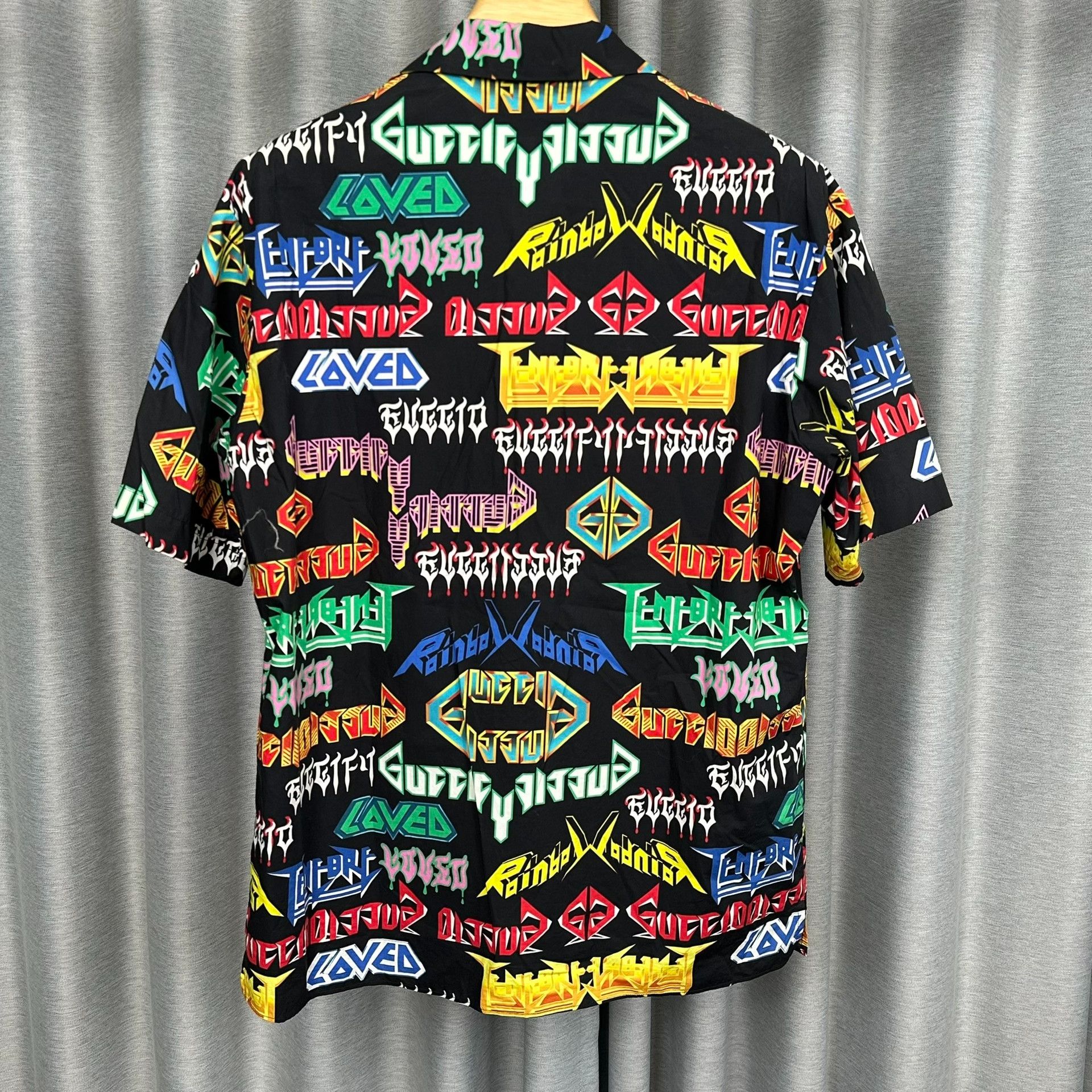 Gucci Gucci Logo Print Short Sleeve Shirt EU 48 Size US M / EU 48-50 / 2 - 3 Thumbnail