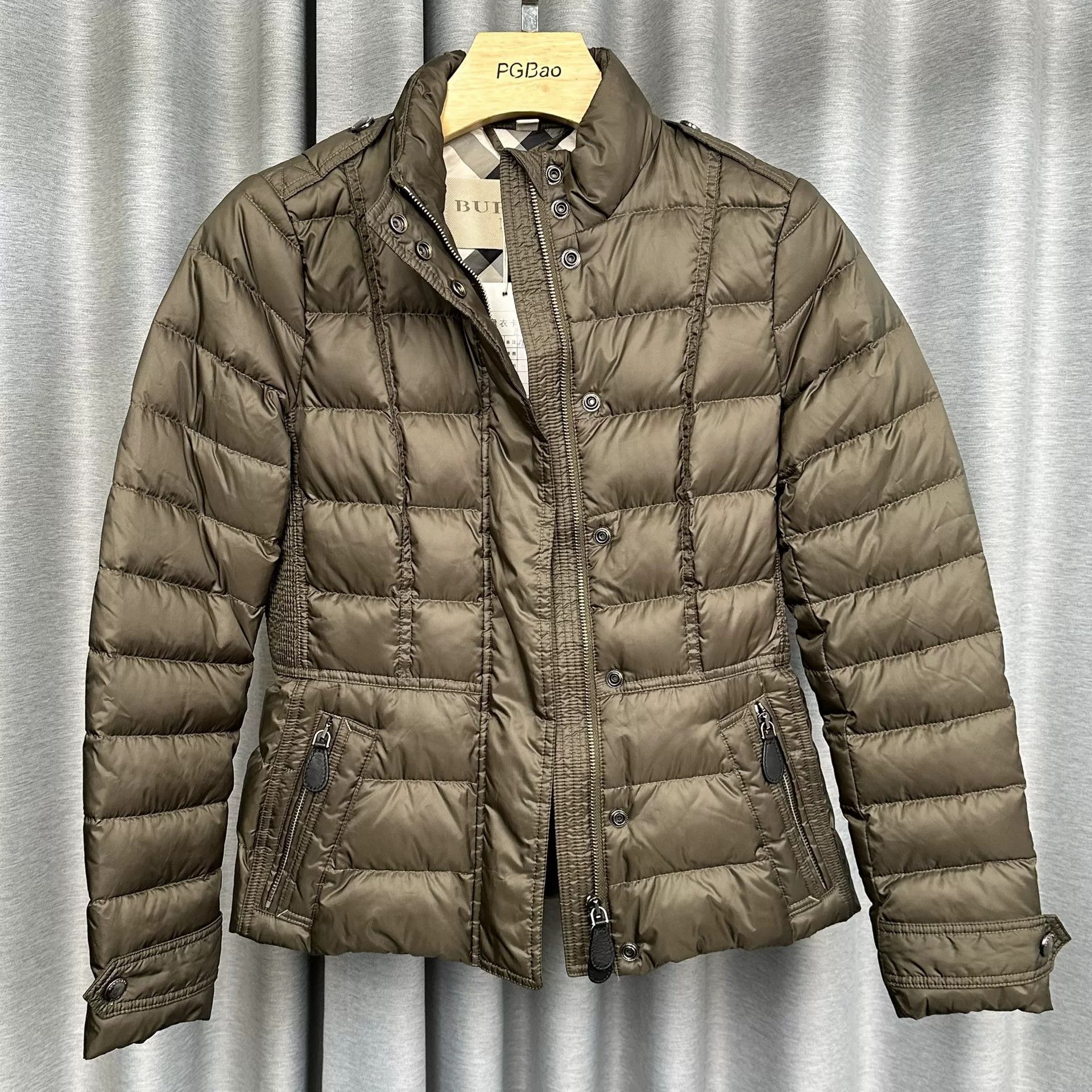 Burberry Burberry Brit Brown Down Jacket S Size S / US 4 / IT 40 - 2 Thumbnail