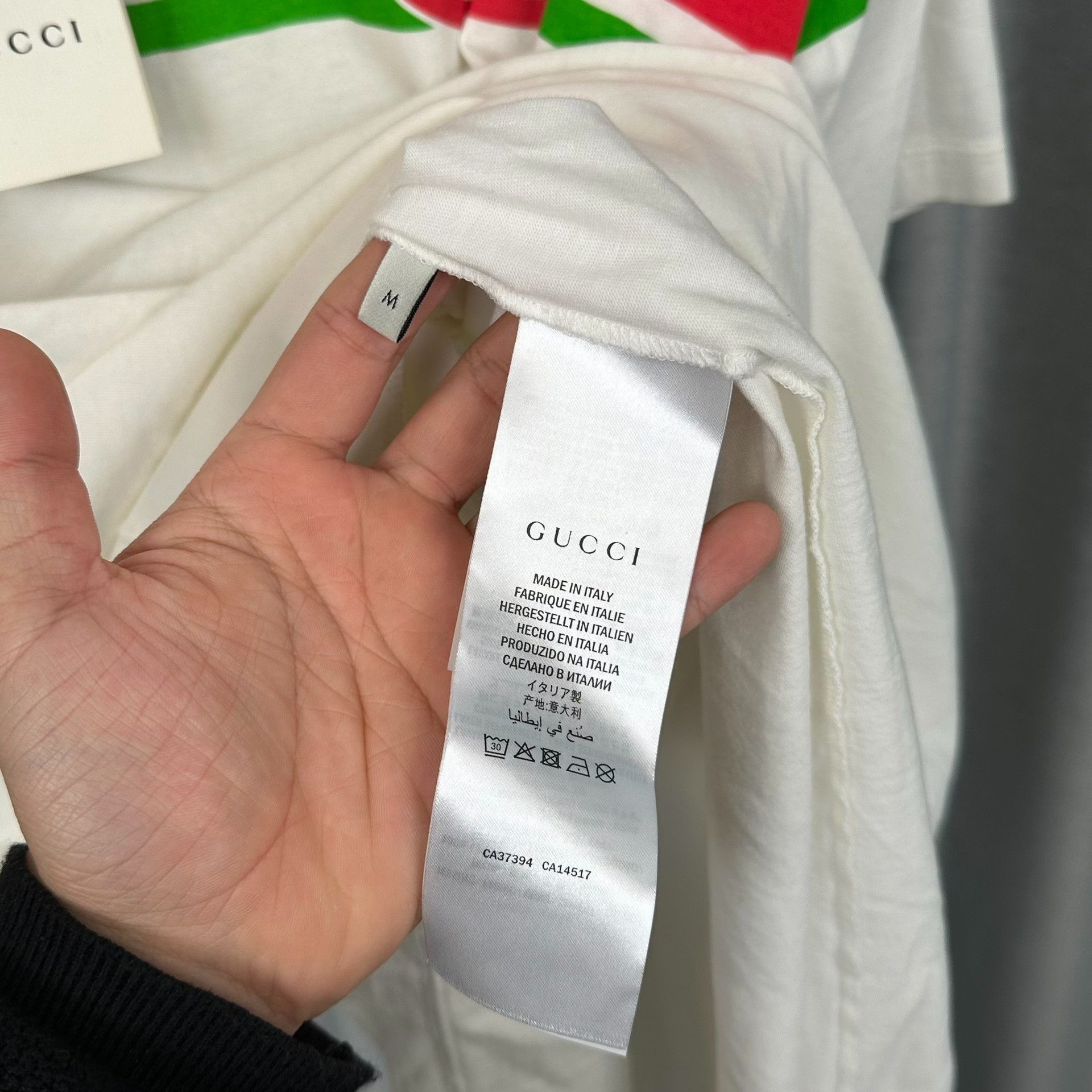 Gucci Gucci Web Stripe GG Logo T-Shirt Size M Size US M / EU 48-50 / 2 - 5 Thumbnail