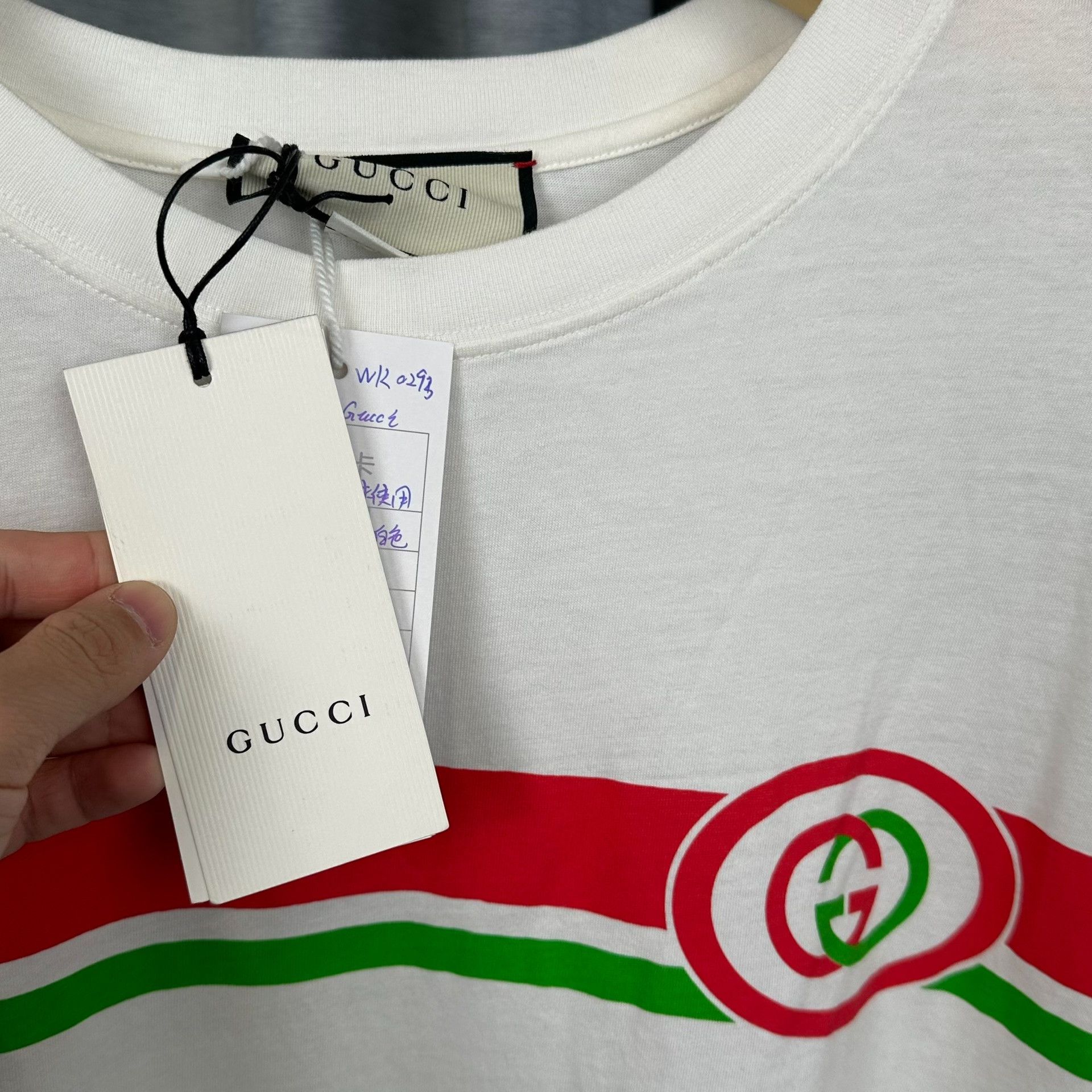 Gucci Gucci Web Stripe GG Logo T-Shirt Size M Size US M / EU 48-50 / 2 - 4 Thumbnail