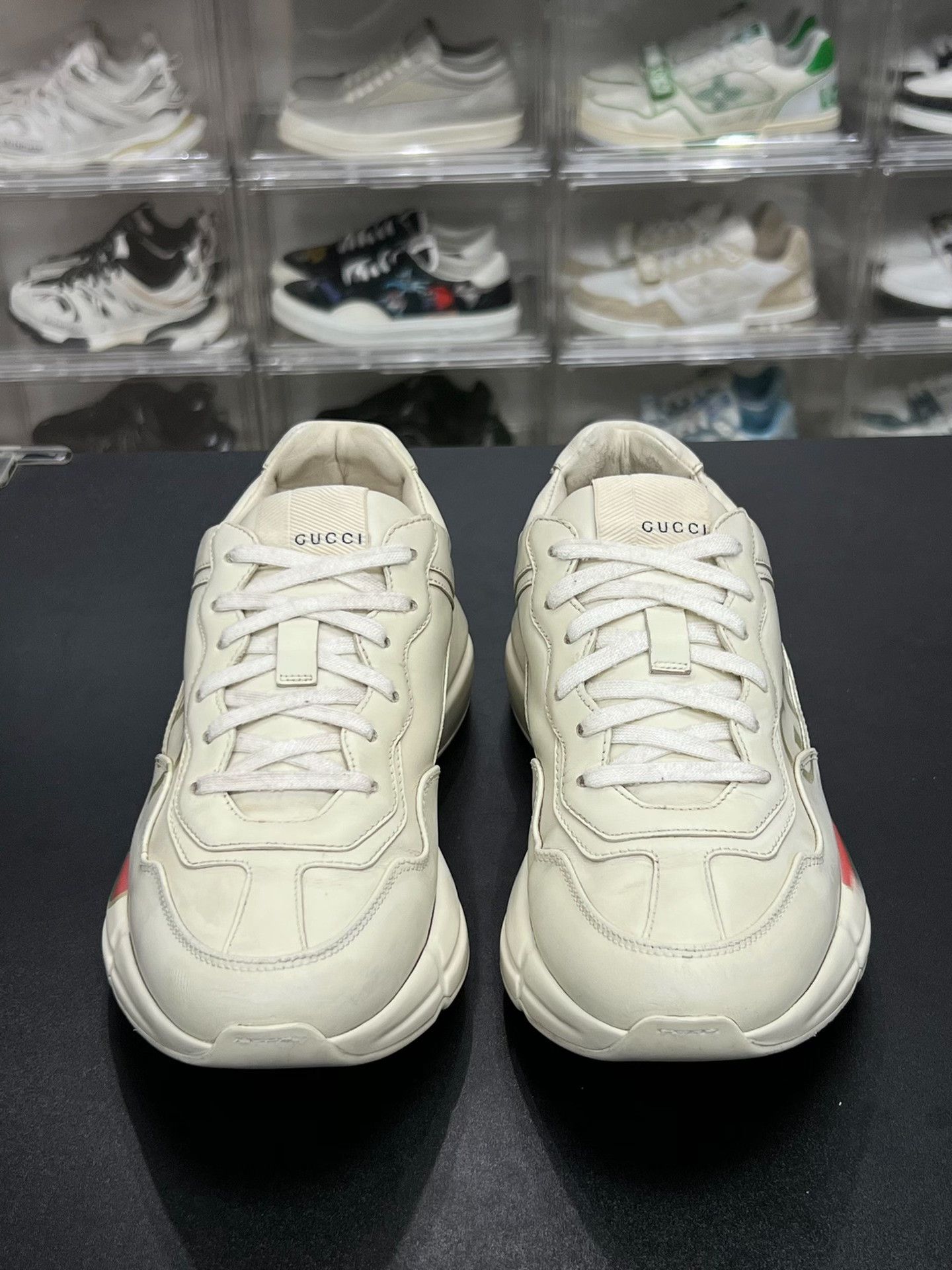 Gucci Gucci Retro White Lowtop Sneakers us_7 Women Size US 7 / IT 37 - 2 Thumbnail