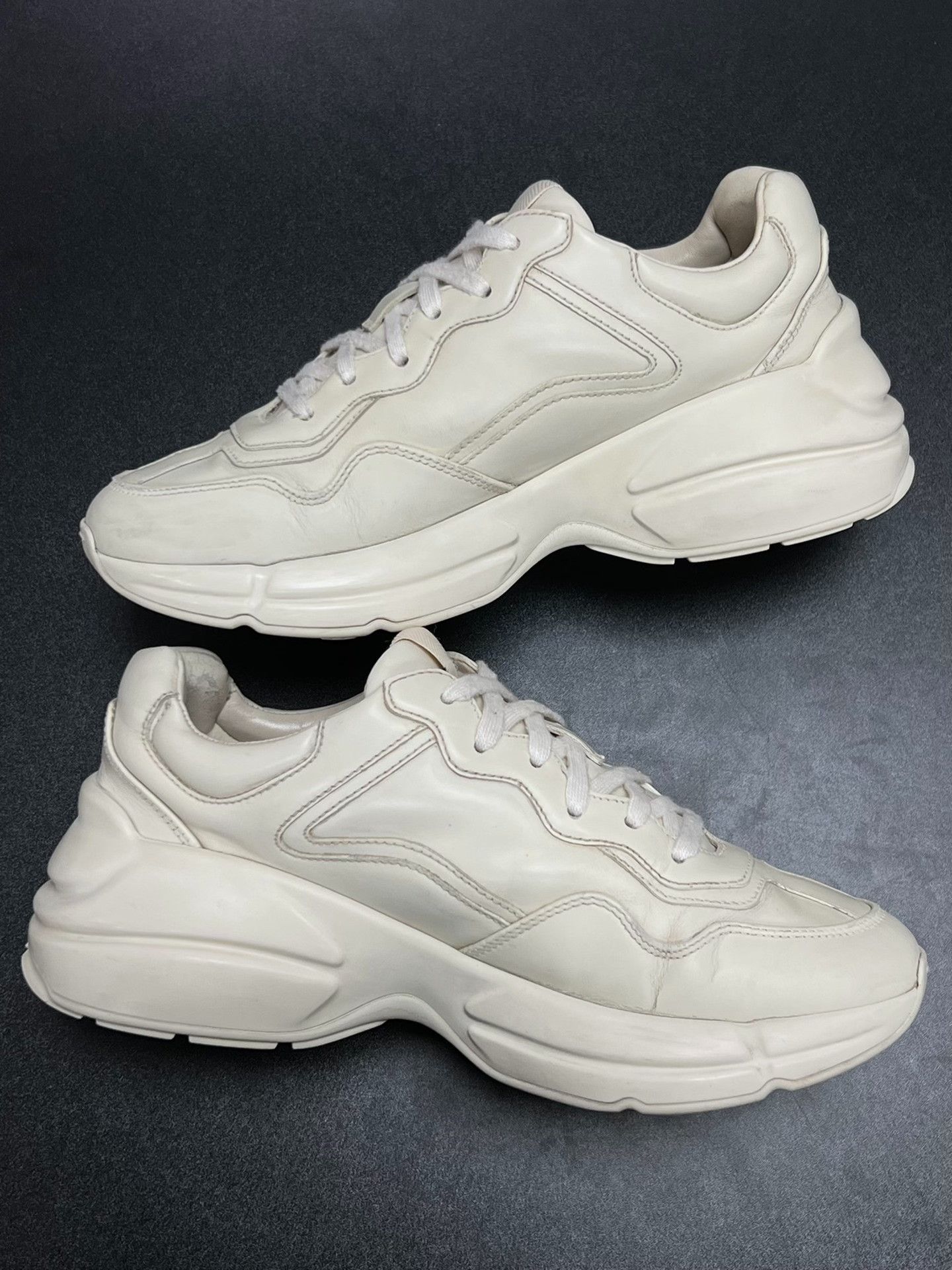 Gucci Gucci Retro White Lowtop Sneakers us_7 Women Size US 7 / IT 37 - 6 Thumbnail