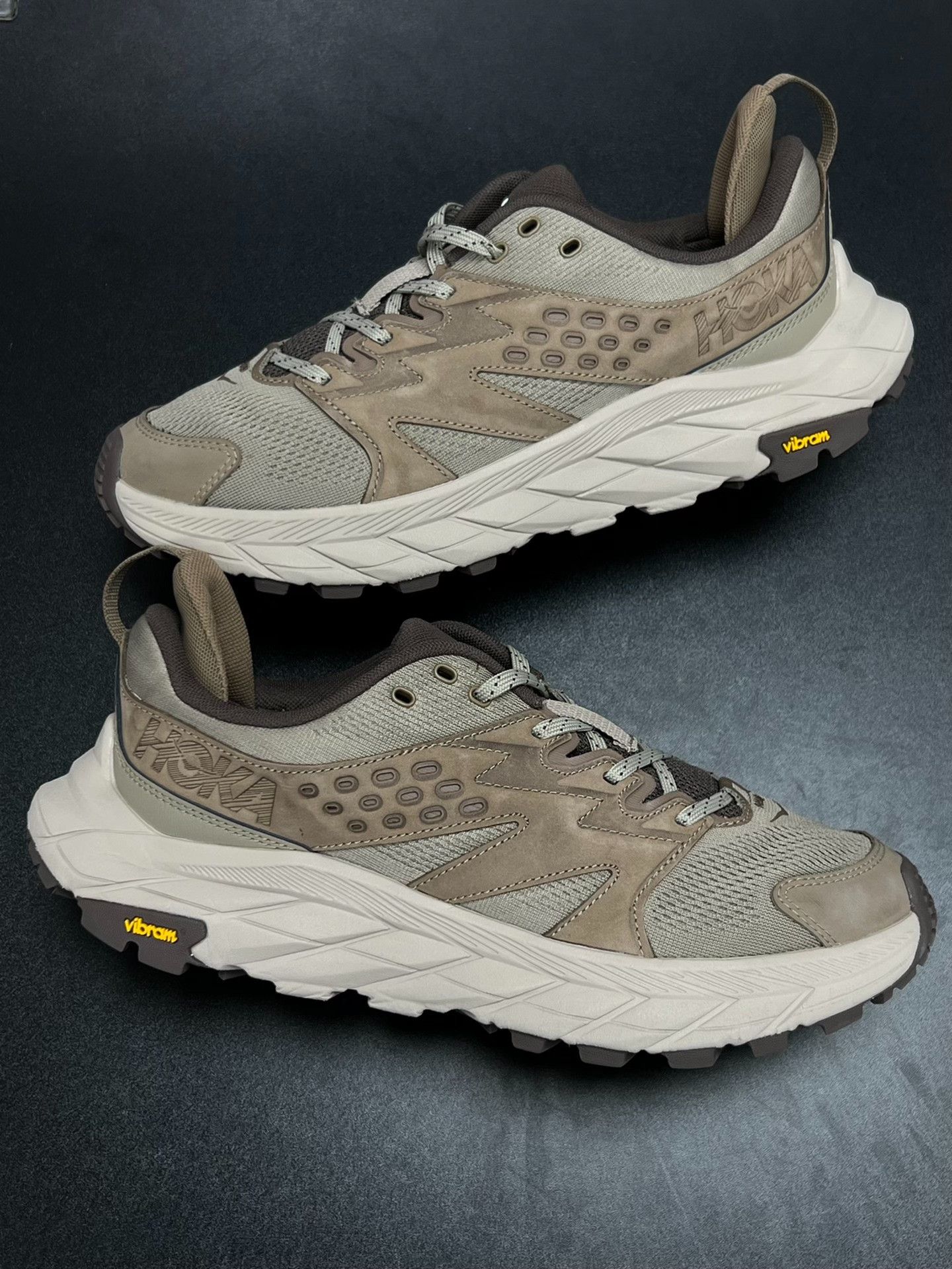 Hoka Hoka Running Beige Lowtop Sneakers 9 Men Size US 9 / EU 42 - 5 Thumbnail