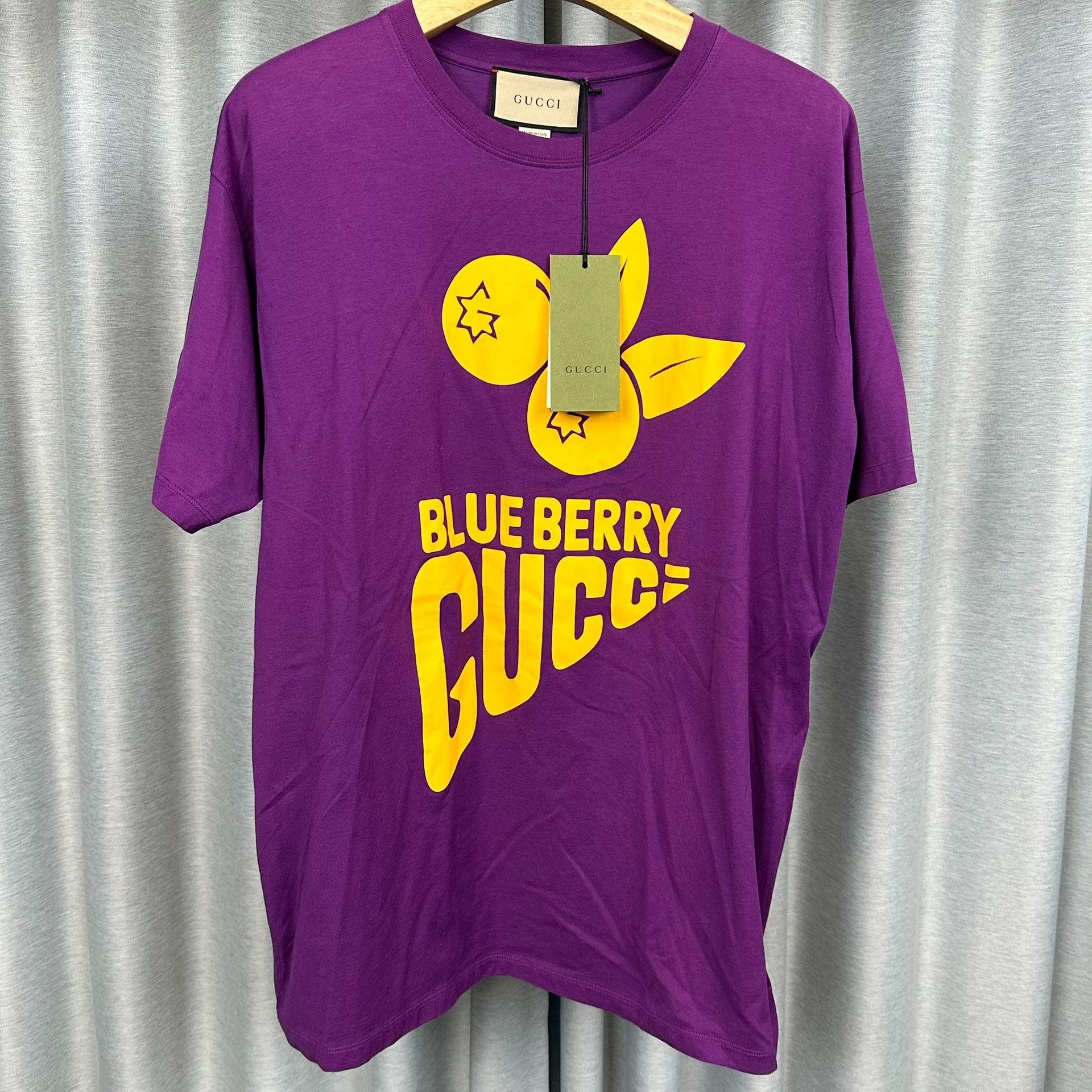 Gucci Gucci Blueberry Print T-Shirt M Size US M / EU 48-50 / 2 - 2 Thumbnail
