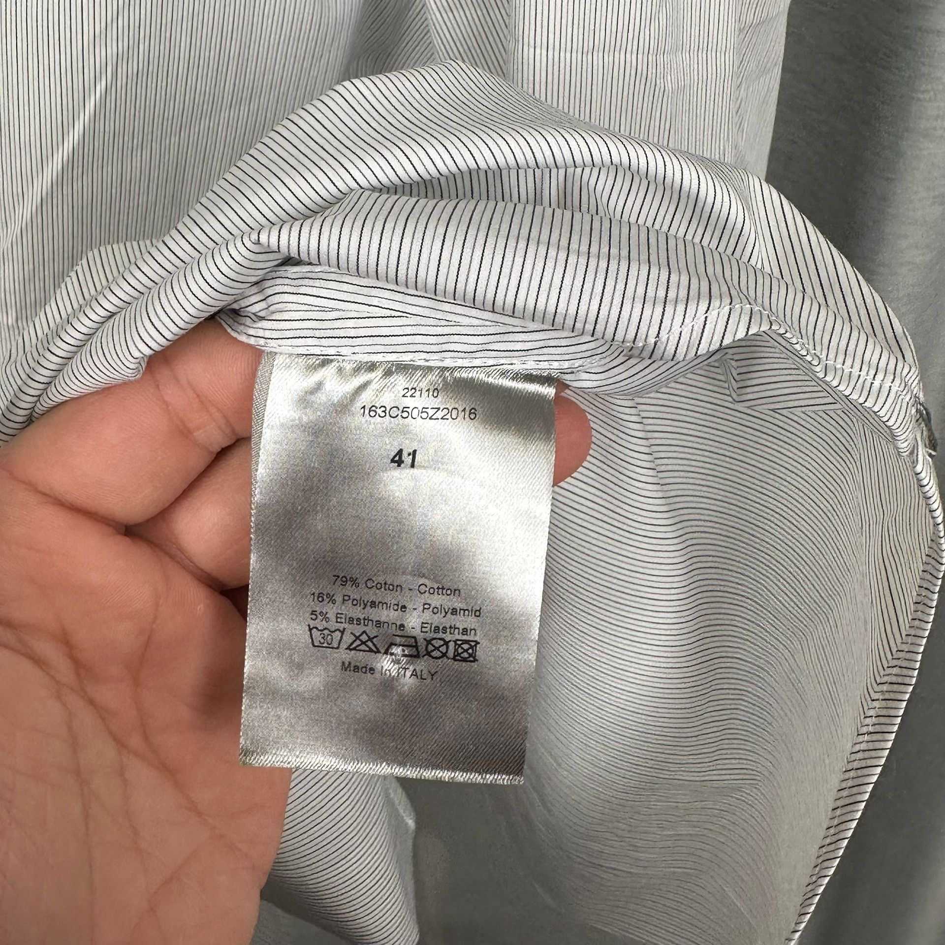 Dior Dior Striped Cotton Blend Shirt Size L Size US L / EU 52-54 / 3 - 6 Thumbnail