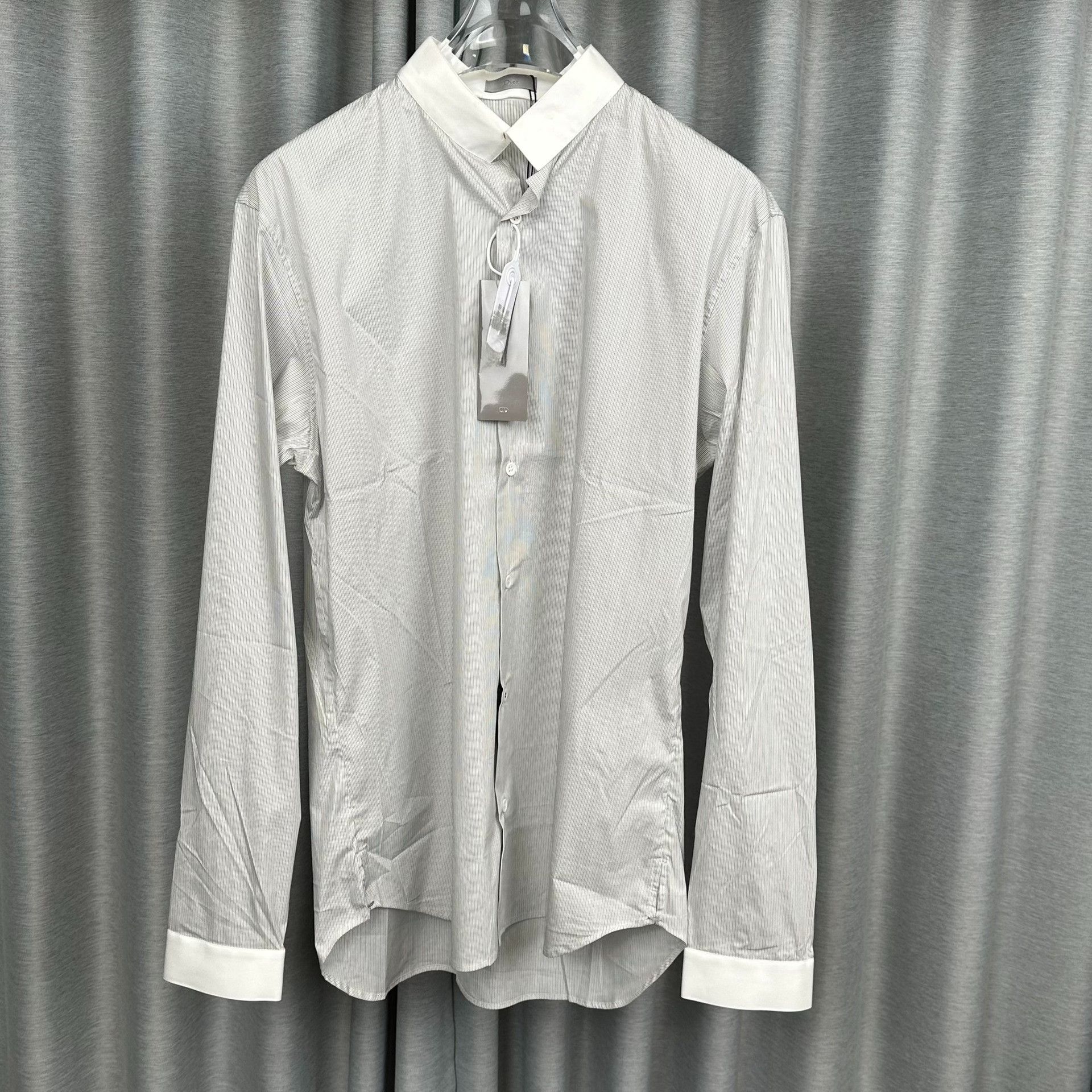 Dior Dior Striped Cotton Blend Shirt Size L Size US L / EU 52-54 / 3 - 2 Thumbnail