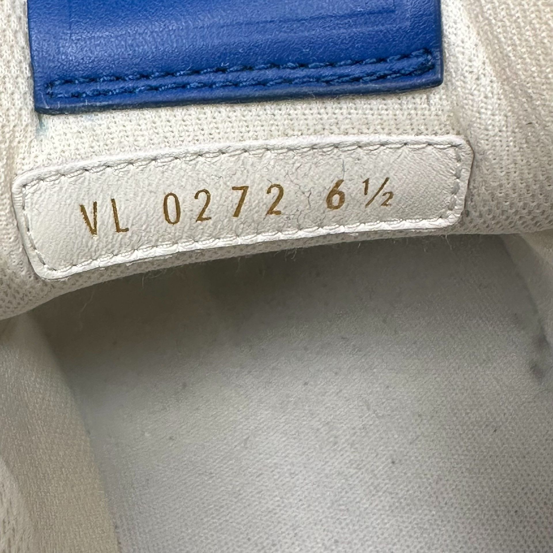 Louis Vuitton Louis Vuitton Blue Monogram Leather LV Trainer Sneakers 6.5 Size US 6.5 / EU 39-40 - 7 Thumbnail