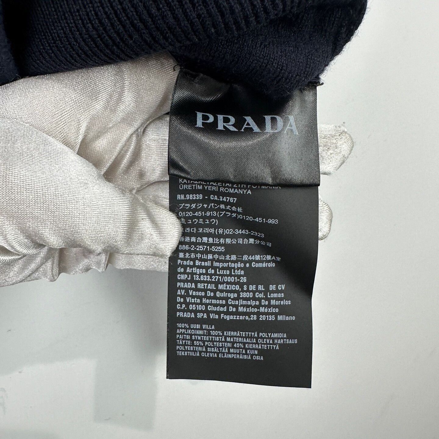 Prada Prada Triangle Logo Wool Mixed Jacket Size 48 Size US M / EU 48-50 / 2 - 6 Thumbnail
