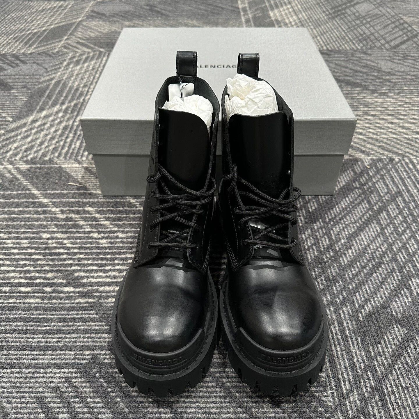 Balenciaga Balenciaga Strike Leather Combat Boots 38 Size US 5.5 / EU 38 - 3 Thumbnail
