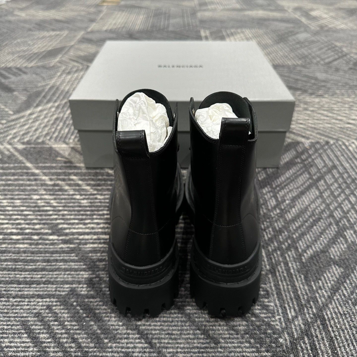 Balenciaga Balenciaga Strike Leather Combat Boots 38 Size US 5.5 / EU 38 - 4 Thumbnail