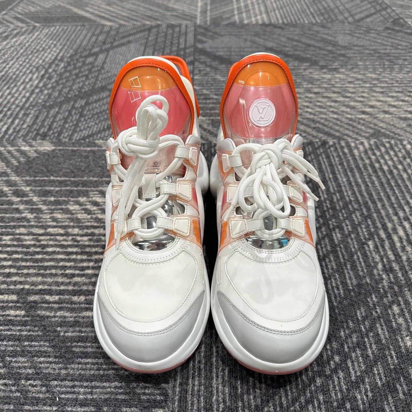 Louis Vuitton Louis Vuitton Archlight Orange White Sneakers 39.5 Size US 6.5 / EU 39-40 - 3 Thumbnail