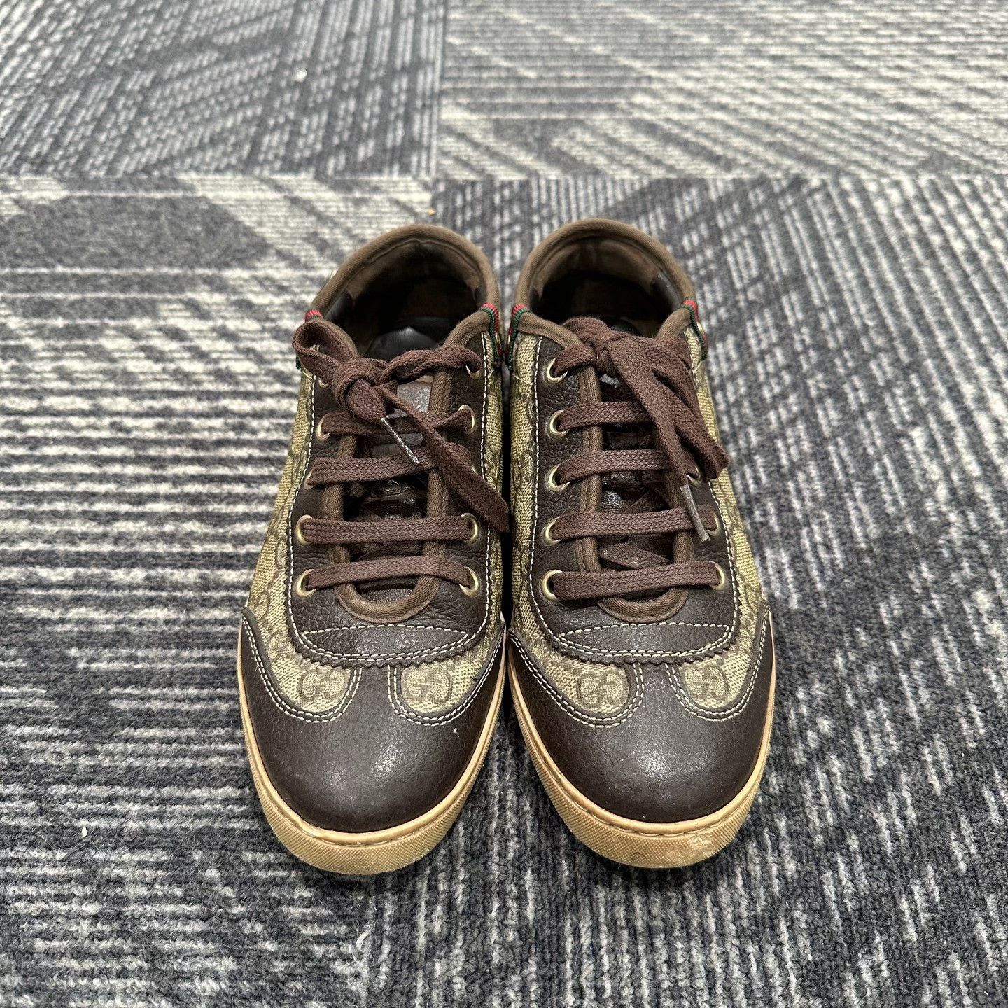 Gucci Gucci Monogram Canvas Low-Top Sneakers 34.5 Size US 4.5 / IT 34.5 - 3 Thumbnail