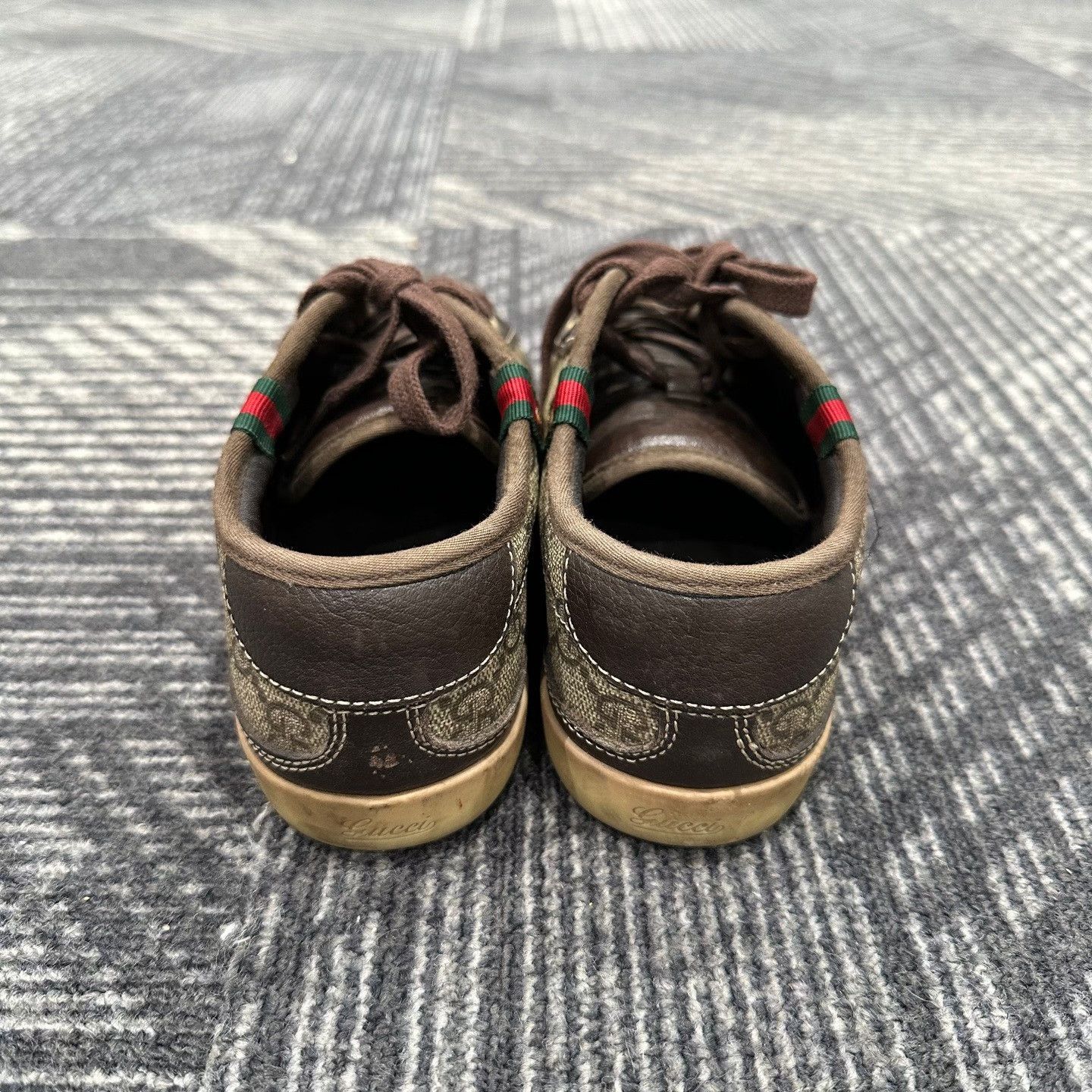 Gucci Gucci Monogram Canvas Low-Top Sneakers 34.5 Size US 4.5 / IT 34.5 - 4 Thumbnail