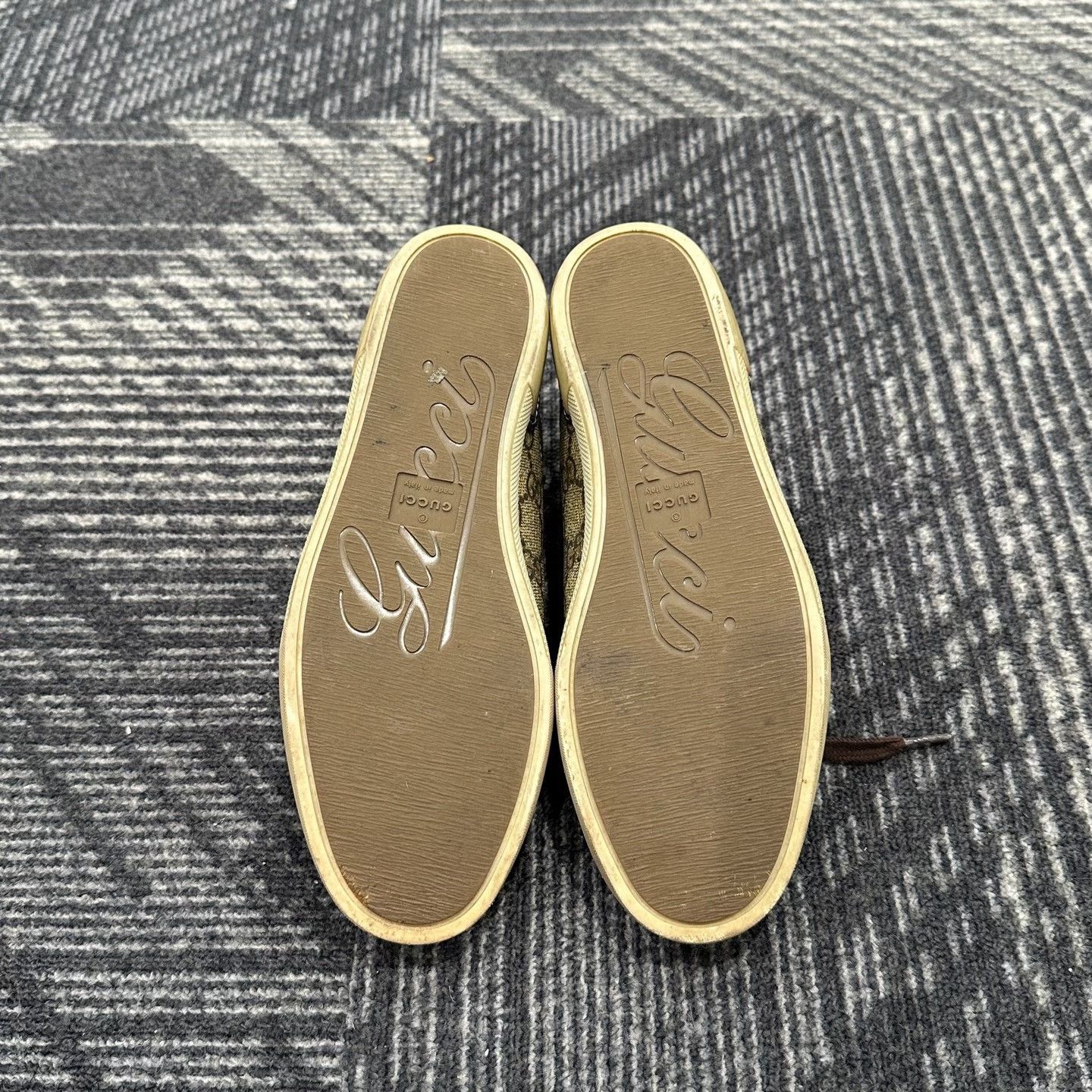 Gucci Gucci Monogram Canvas Low-Top Sneakers 34.5 Size US 4.5 / IT 34.5 - 7 Thumbnail