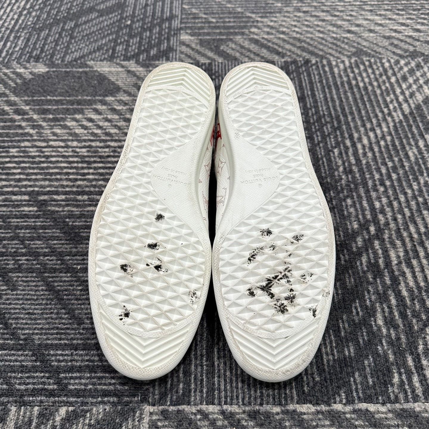 Louis Vuitton Louis Vuitton Red Heel Monogram Sneakers 9.5 Size US 10.5 / EU 43-44 - 7 Thumbnail