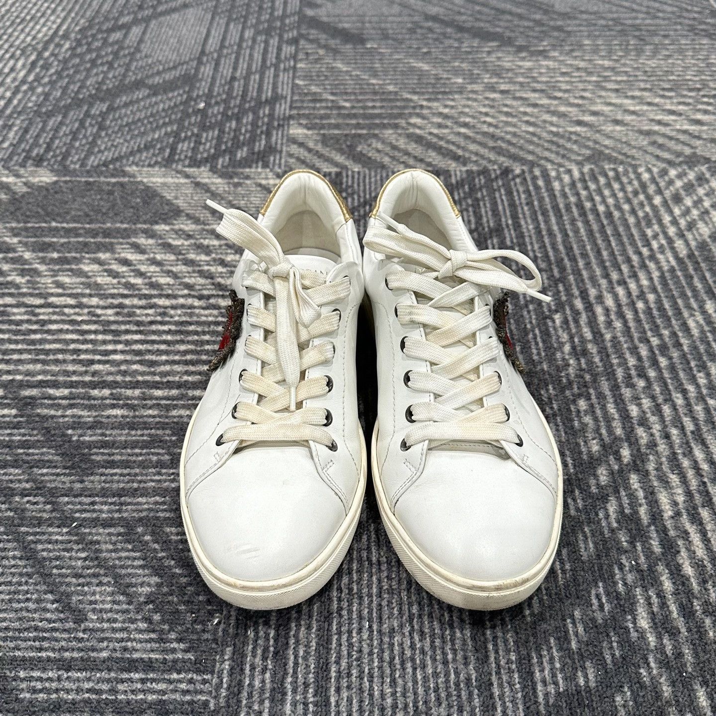 Dolce & Gabbana Dolce & Gabbana Heart Patch White Sneakers EU 40 Size US 7 / EU 40 - 3 Thumbnail