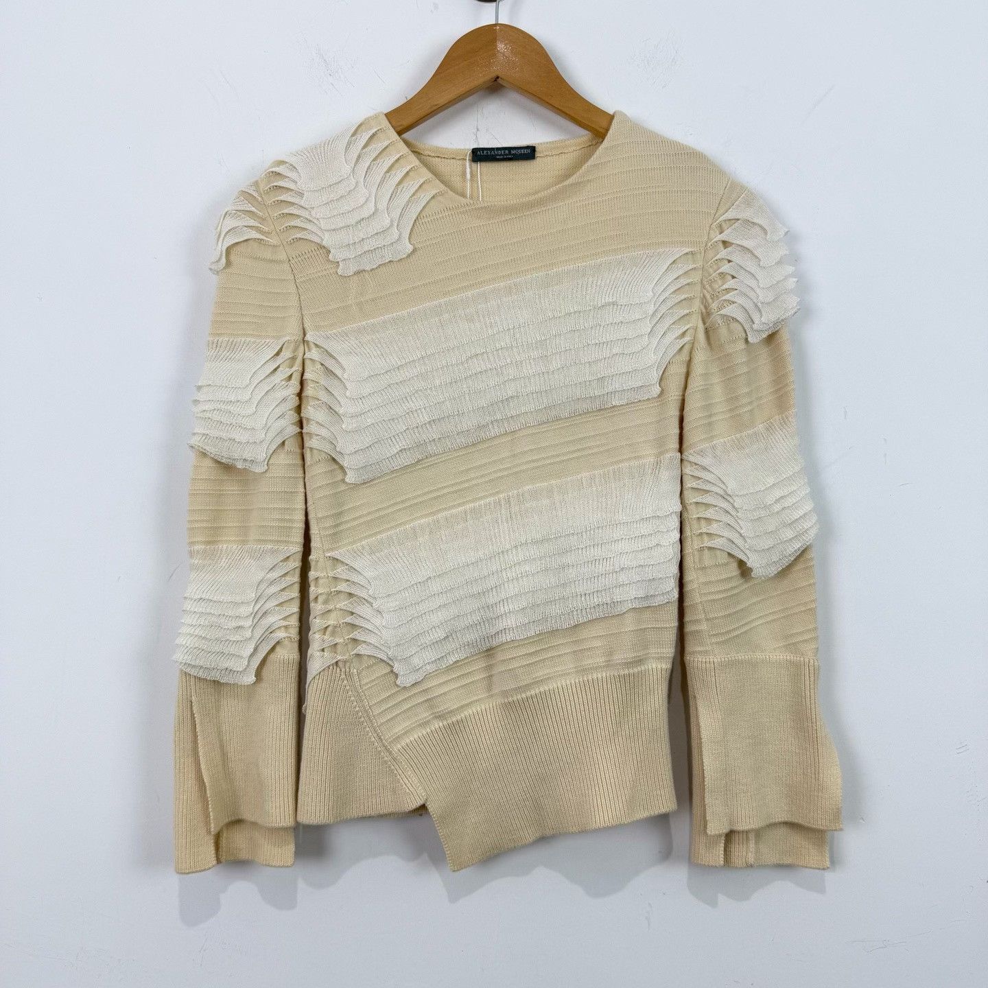 Alexander McQueen Alexander McQueen Lace Patchwork Knit Sweater S Size S / US 4 / IT 40 - 2 Thumbnail