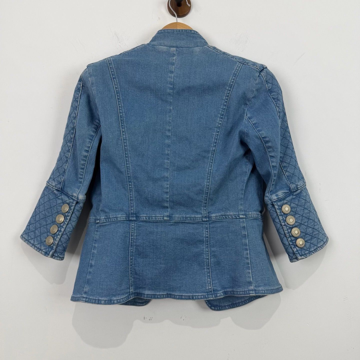 Balmain Pierre Balmain Quilted Denim Jacket 36 Size XS / US 0-2 / IT 36-38 - 3 Thumbnail