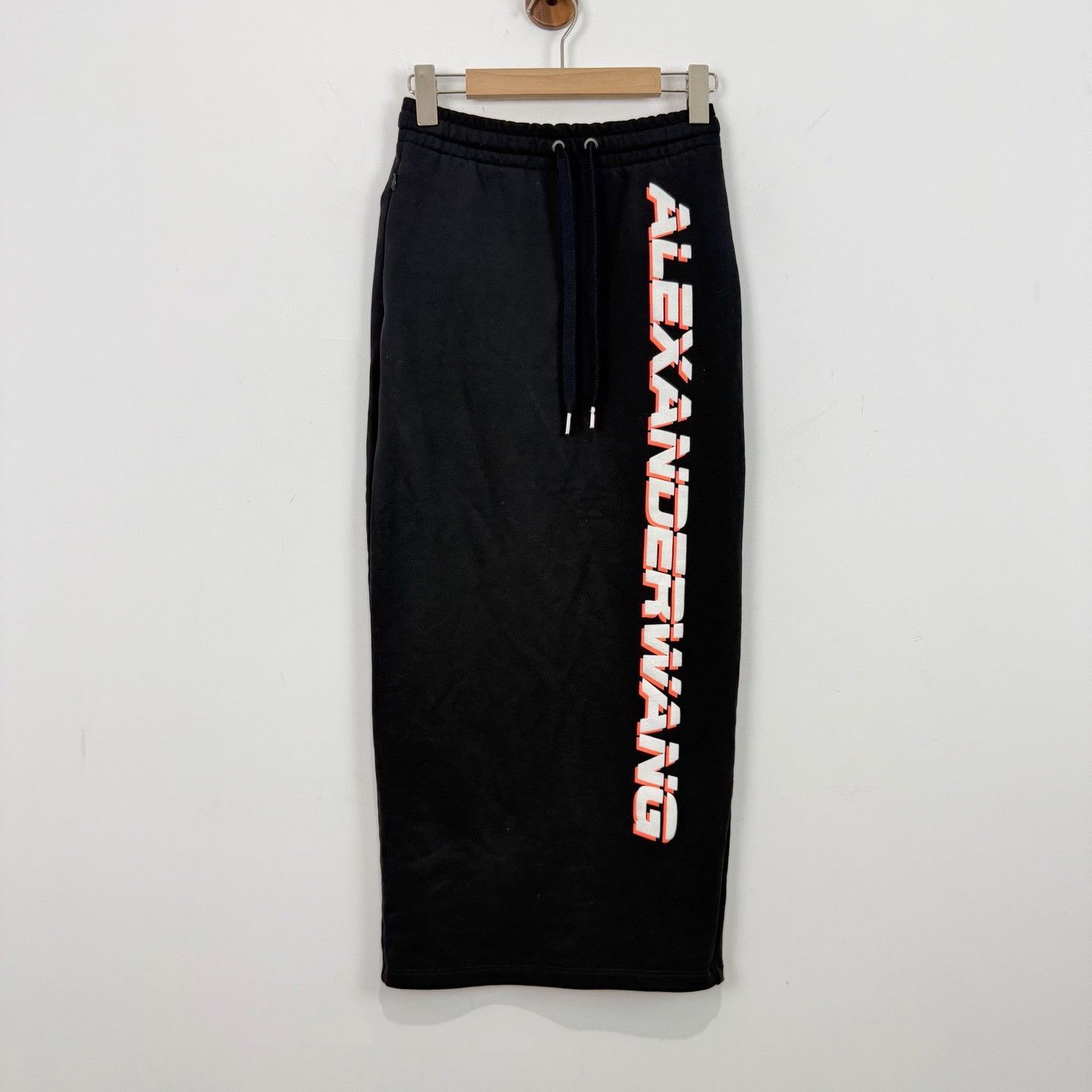 Alexander Wang Alexander Wang Logo Print Midi Skirt XS Size 26" / US 2 / IT 38 - 2 Thumbnail