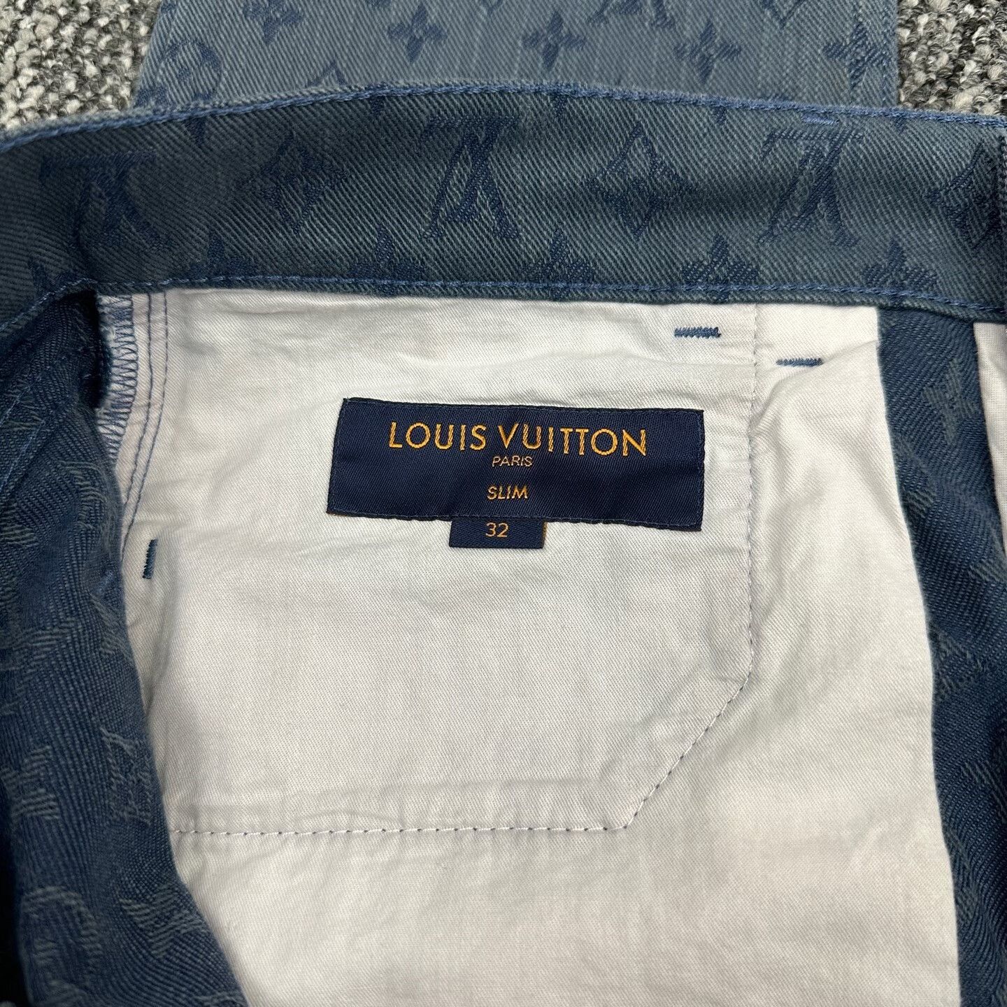 Louis Vuitton Louis Vuitton Monogram Jacquard Denim Jeans 32 Size US 32 / EU 48 - 6 Thumbnail