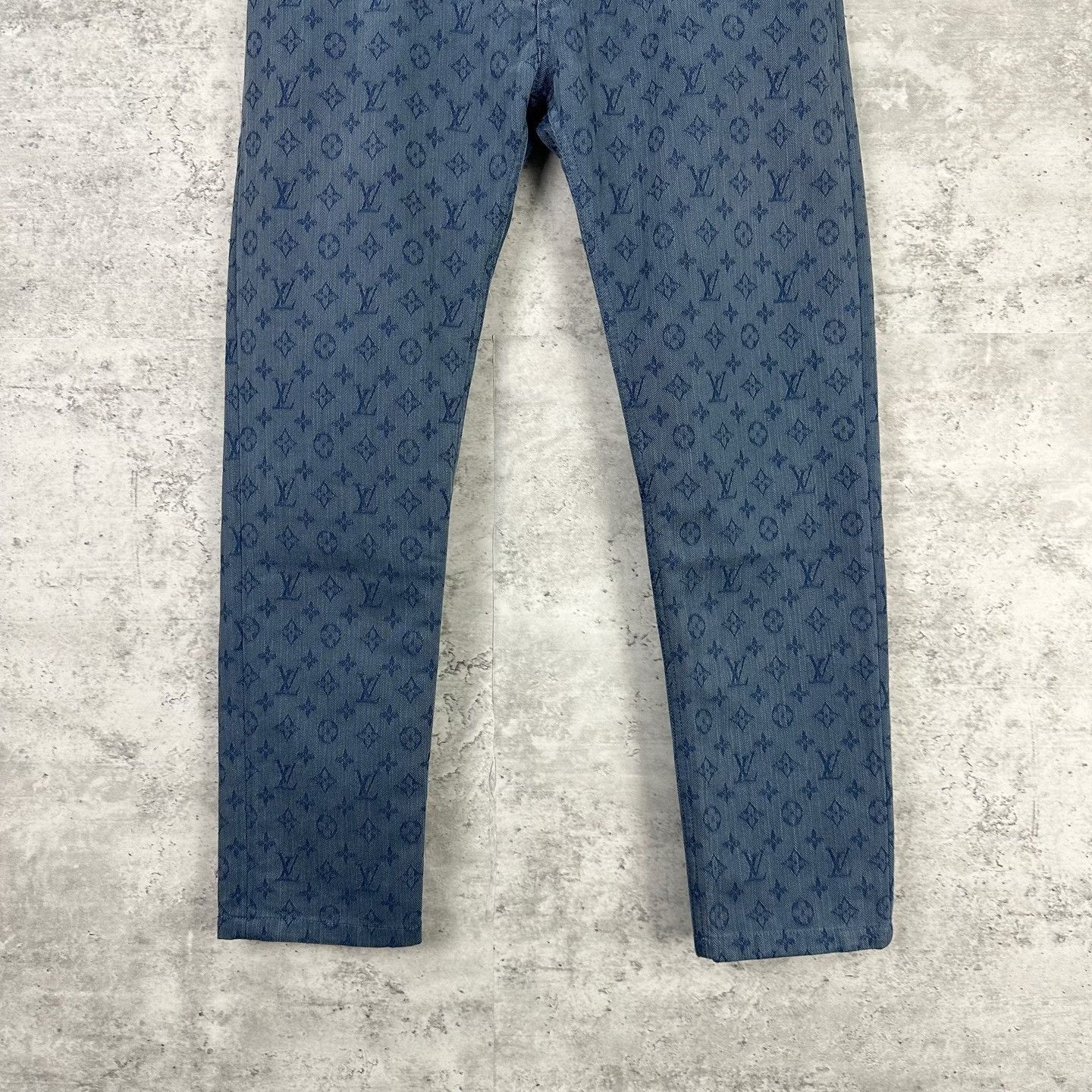 Louis Vuitton Louis Vuitton Monogram Jacquard Denim Jeans 32 Size US 32 / EU 48 - 5 Thumbnail