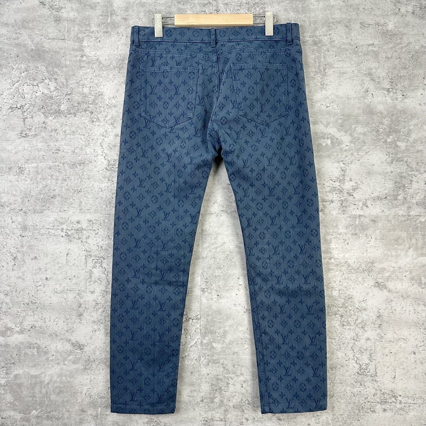 Louis Vuitton Louis Vuitton Monogram Jacquard Denim Jeans 32 Size US 32 / EU 48 - 3 Thumbnail