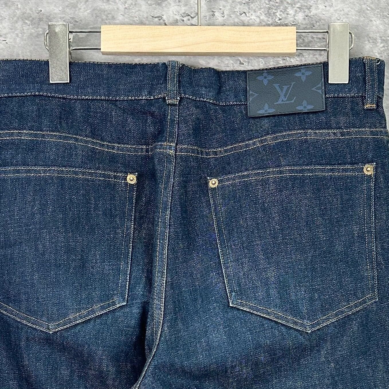 Louis Vuitton Louis Vuitton Regular Fit Indigo Denim Jeans 33 Size US 33 - 5 Thumbnail