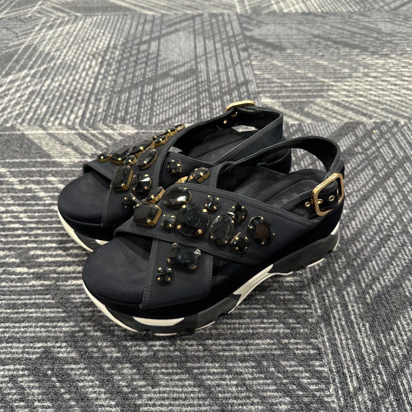 Marni Marni Embellished Platform Sandals Size 38 Size US 8 / IT 38 - 2 Thumbnail