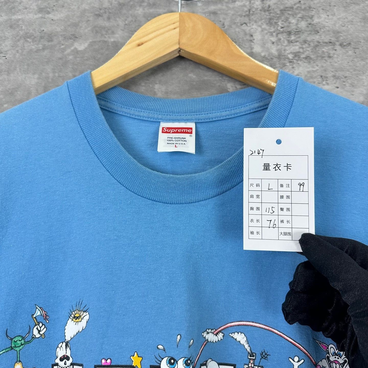 Supreme Supreme SS24 Cartoon Letters T-Shirt Size L Size US L / EU 52-54 / 3 - 4 Thumbnail